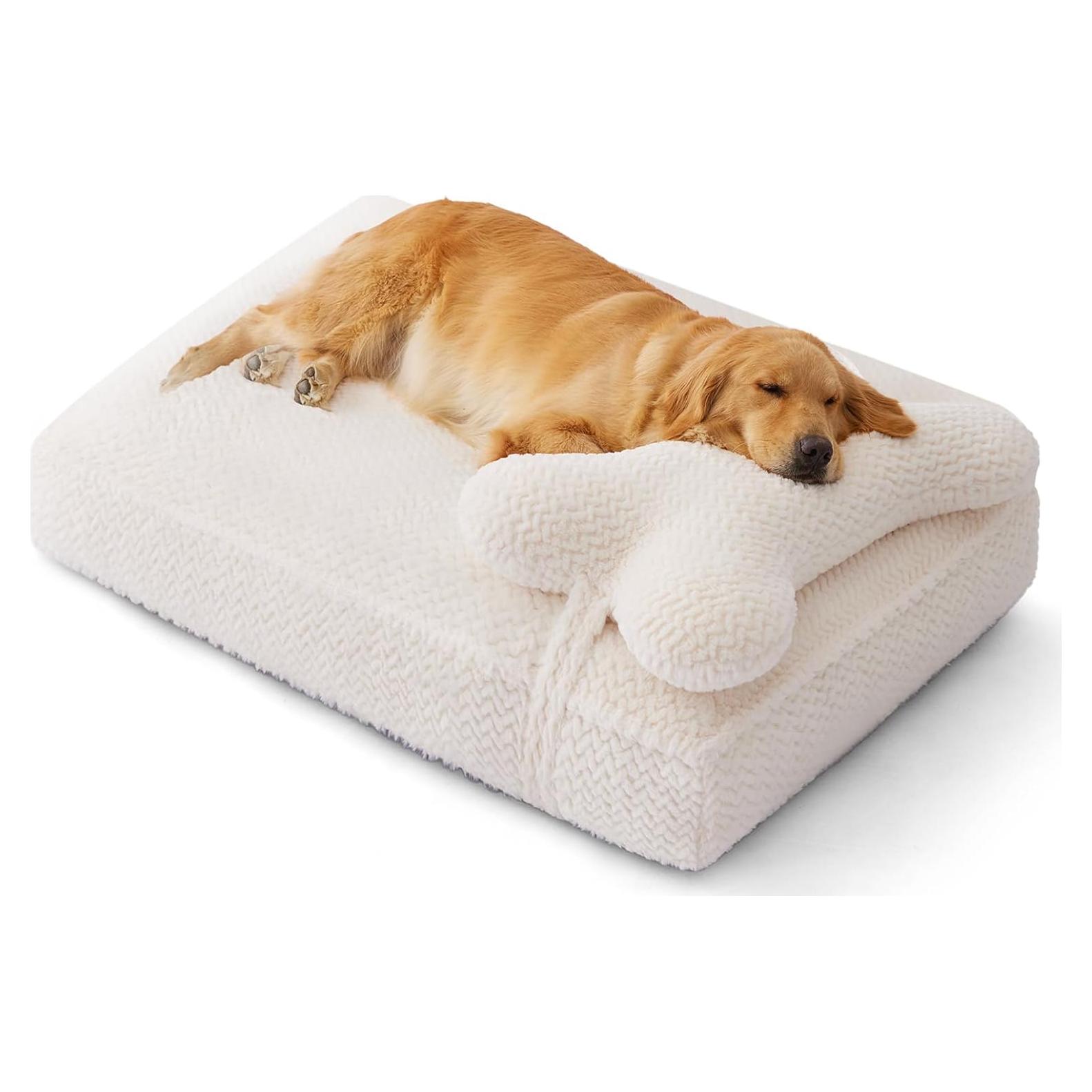 Cama Ortopédica para Perros XL Soft Touch Crema 106.68x81.28cm