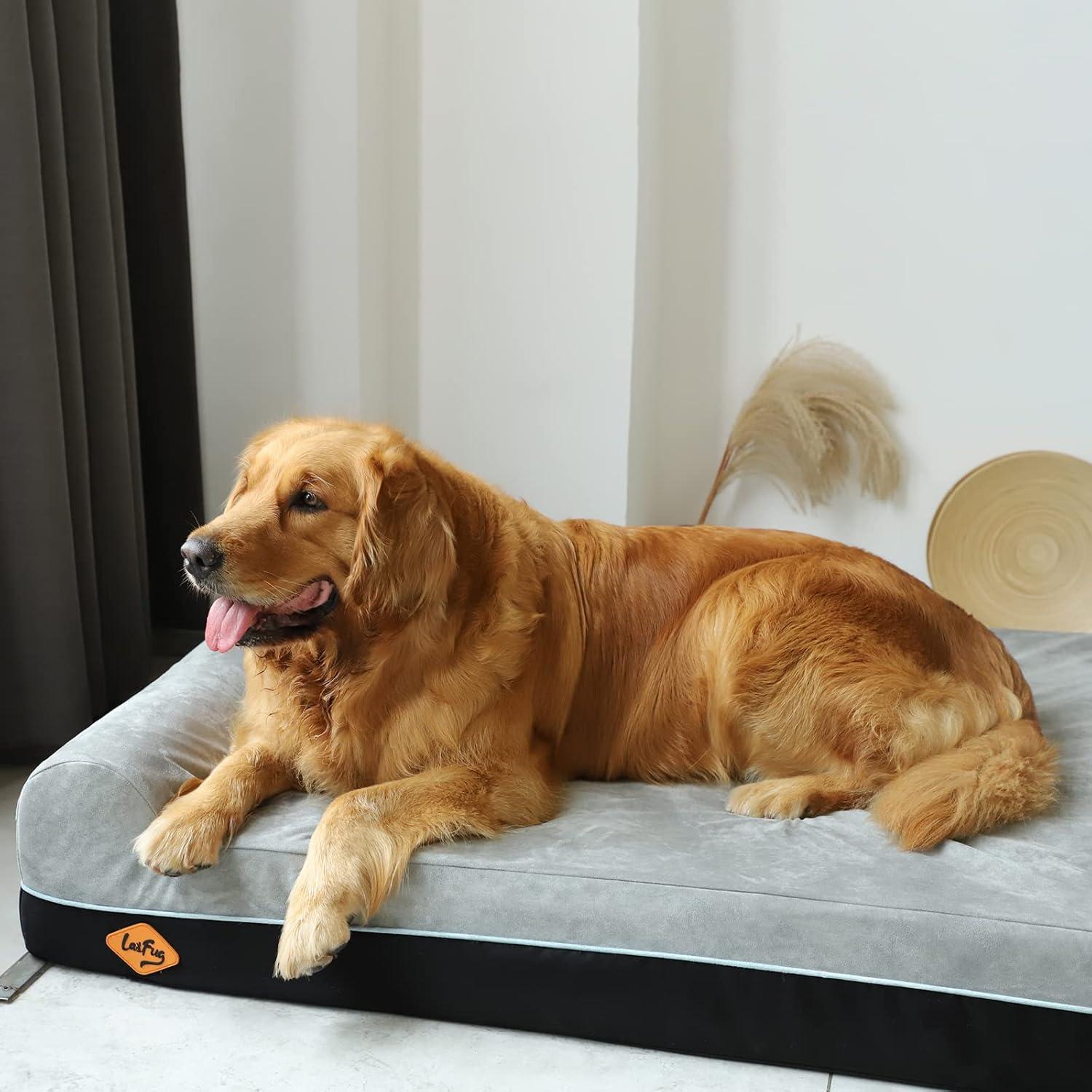Cama para Perros Extra Grande Laifug 127x91cm Espuma Ortopédica