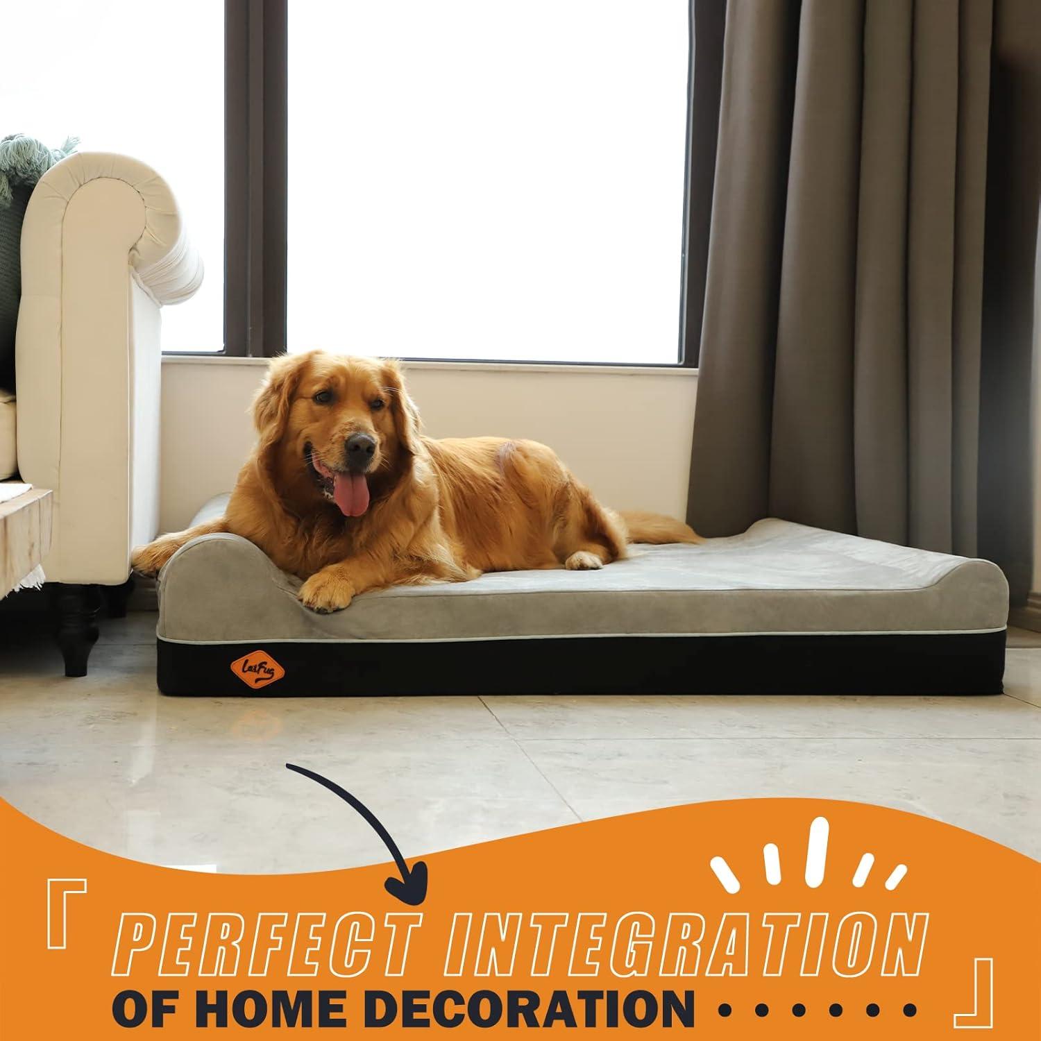 Cama para Perros Extra Grande Laifug 127x91cm Espuma Ortopédica