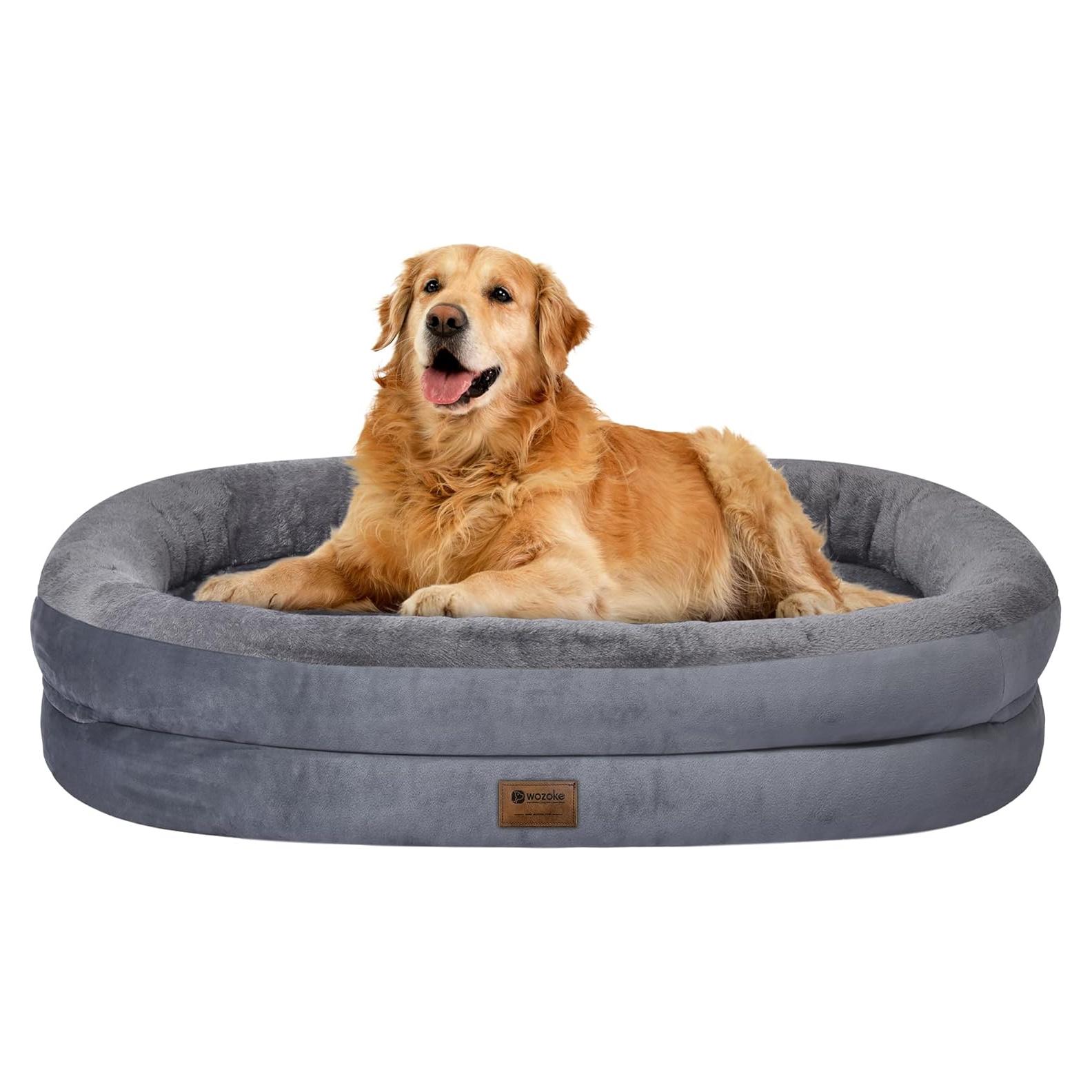 Cama Ortopédica para Perros Grande Wozoke XL Lavable Impermeable