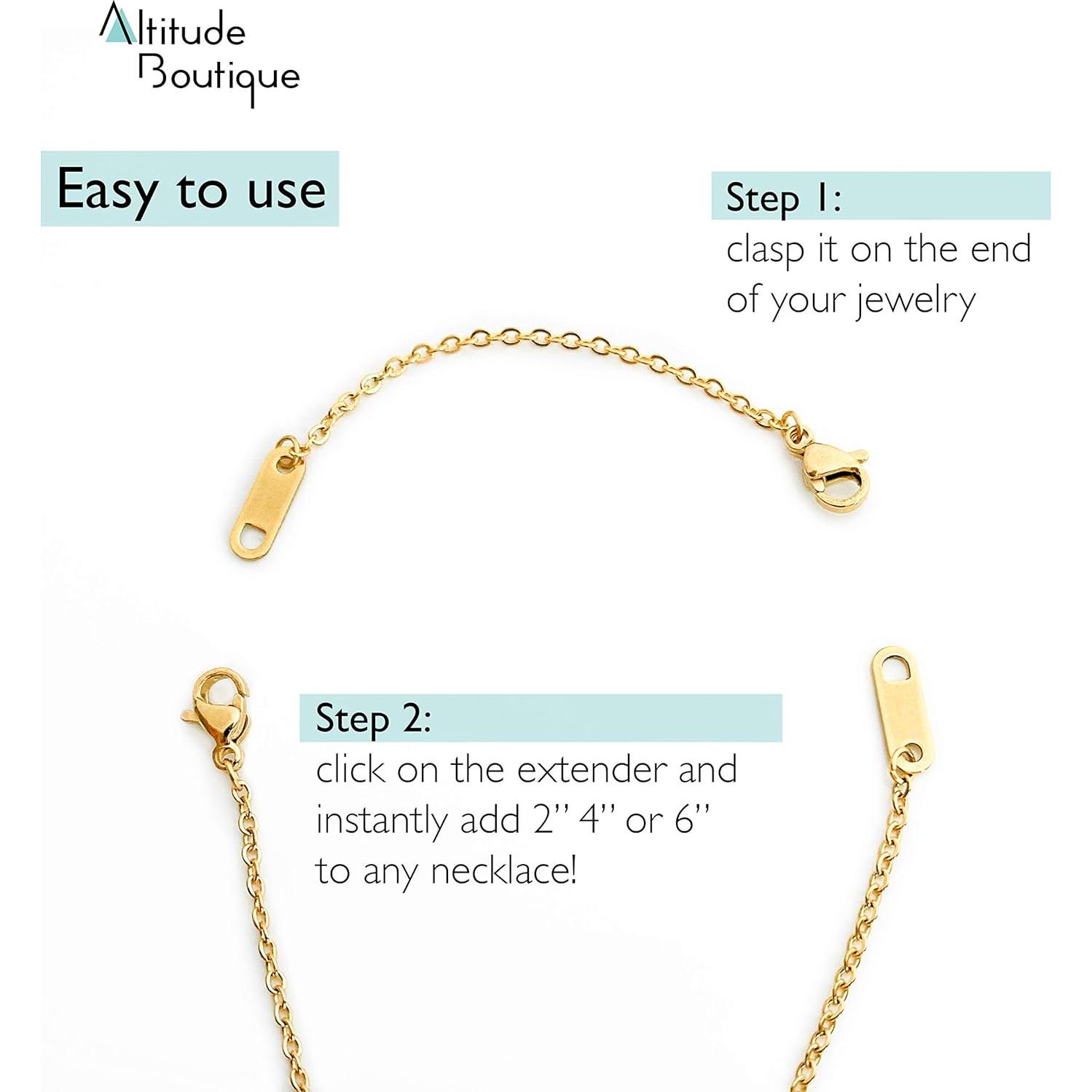 Extensores de Collar Hipoalergénicos Altitude Boutique 3 Piezas