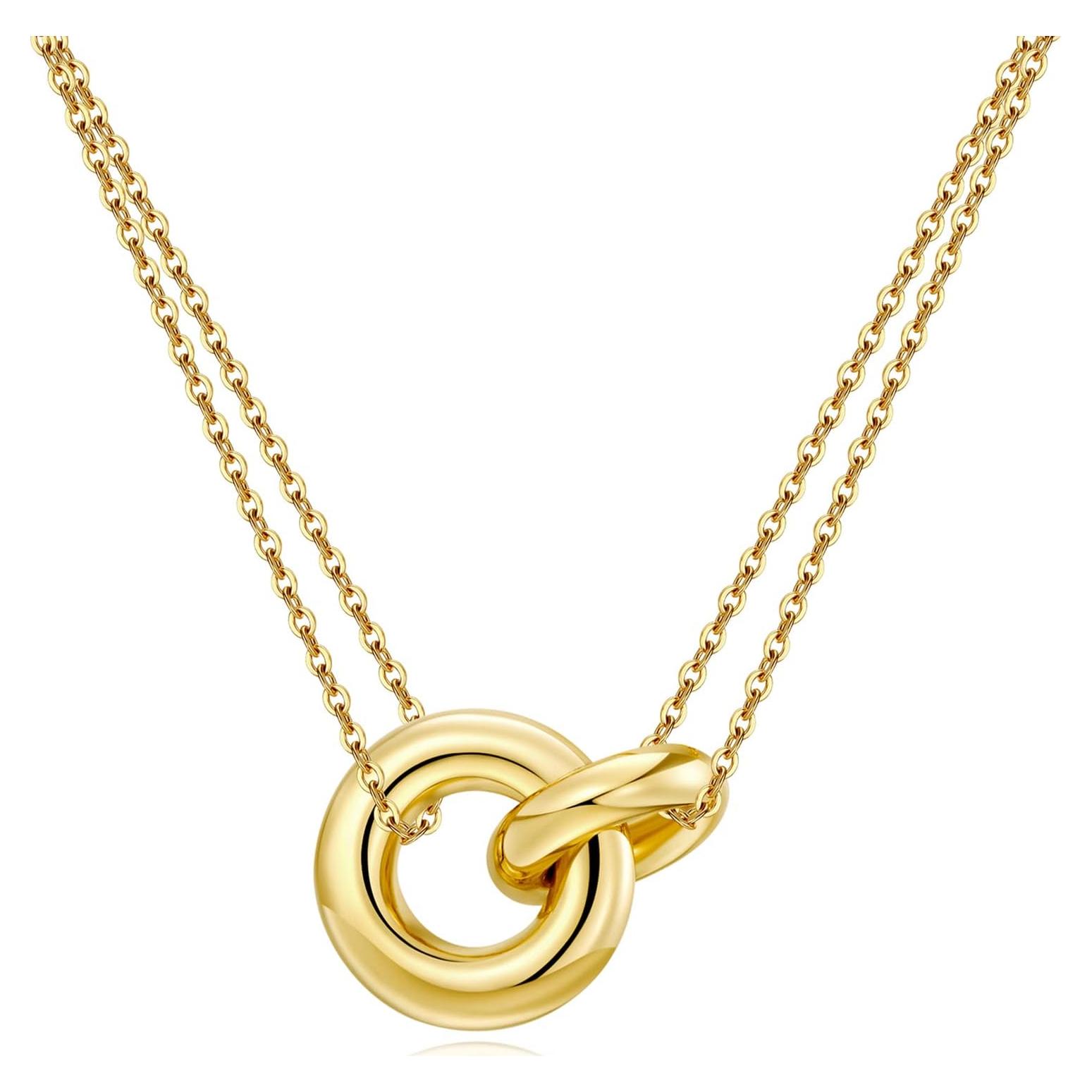 Collar Dainty AllenCOCO Oro 14K sobre Plata S925 39.5-45 cm