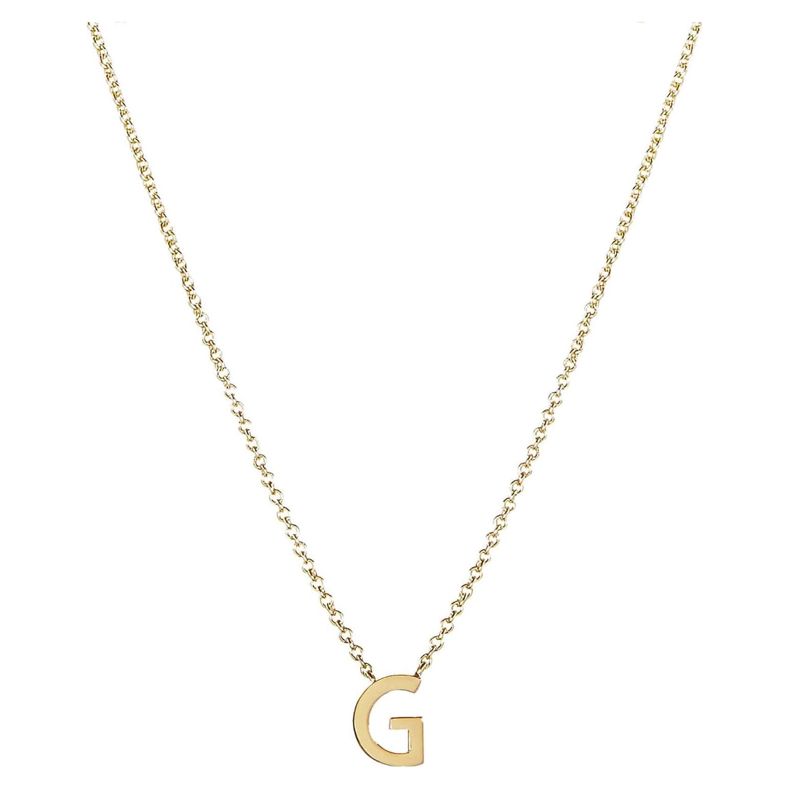 Collar Inicial Dainty de Oro 14k para Mujeres - Regalo Personalizado