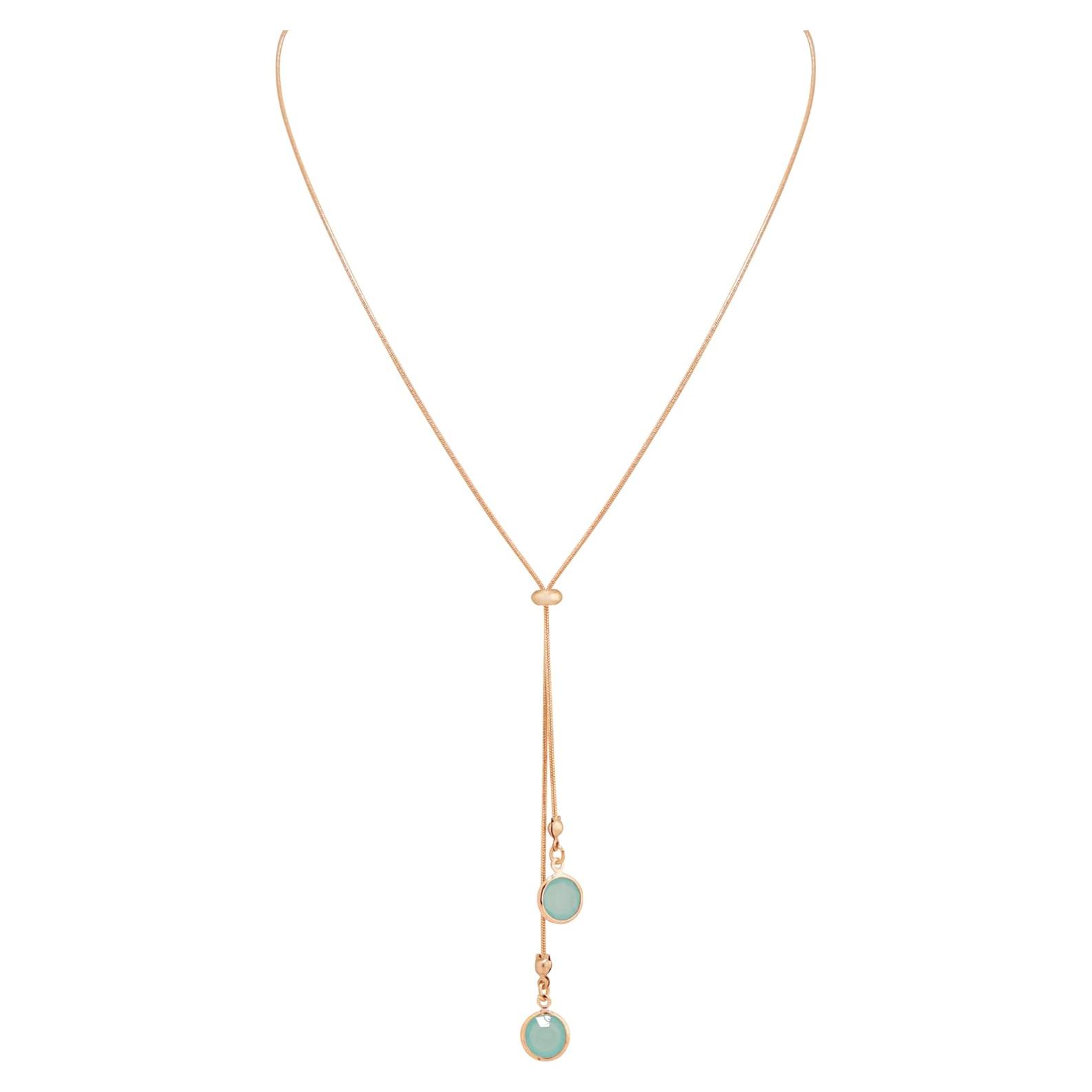 Collar Y con encanto de serpiente dorada MINACHI para mujeres