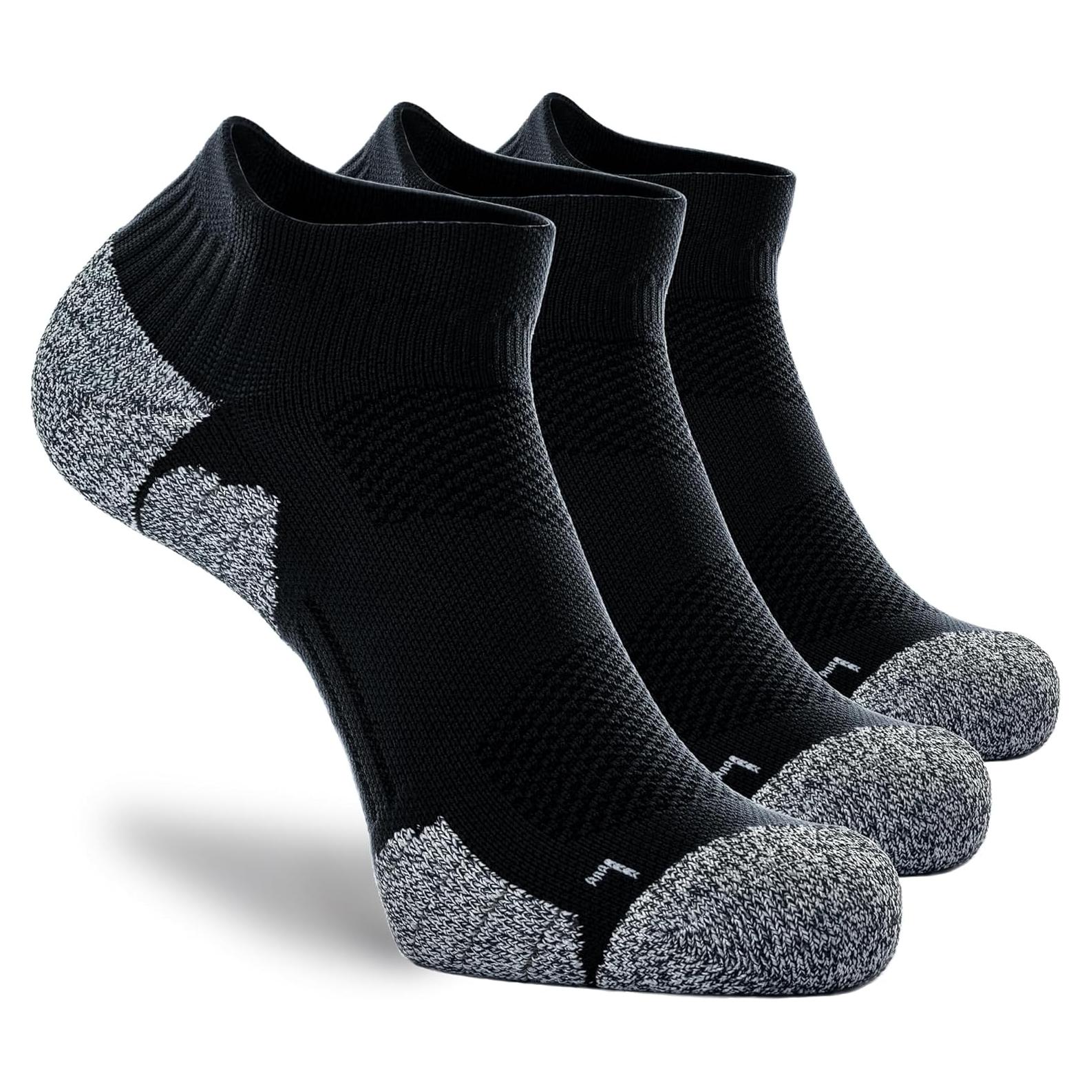 Calcetines Deportivos CWVLC Unisex Compresión 3 Pares Negro