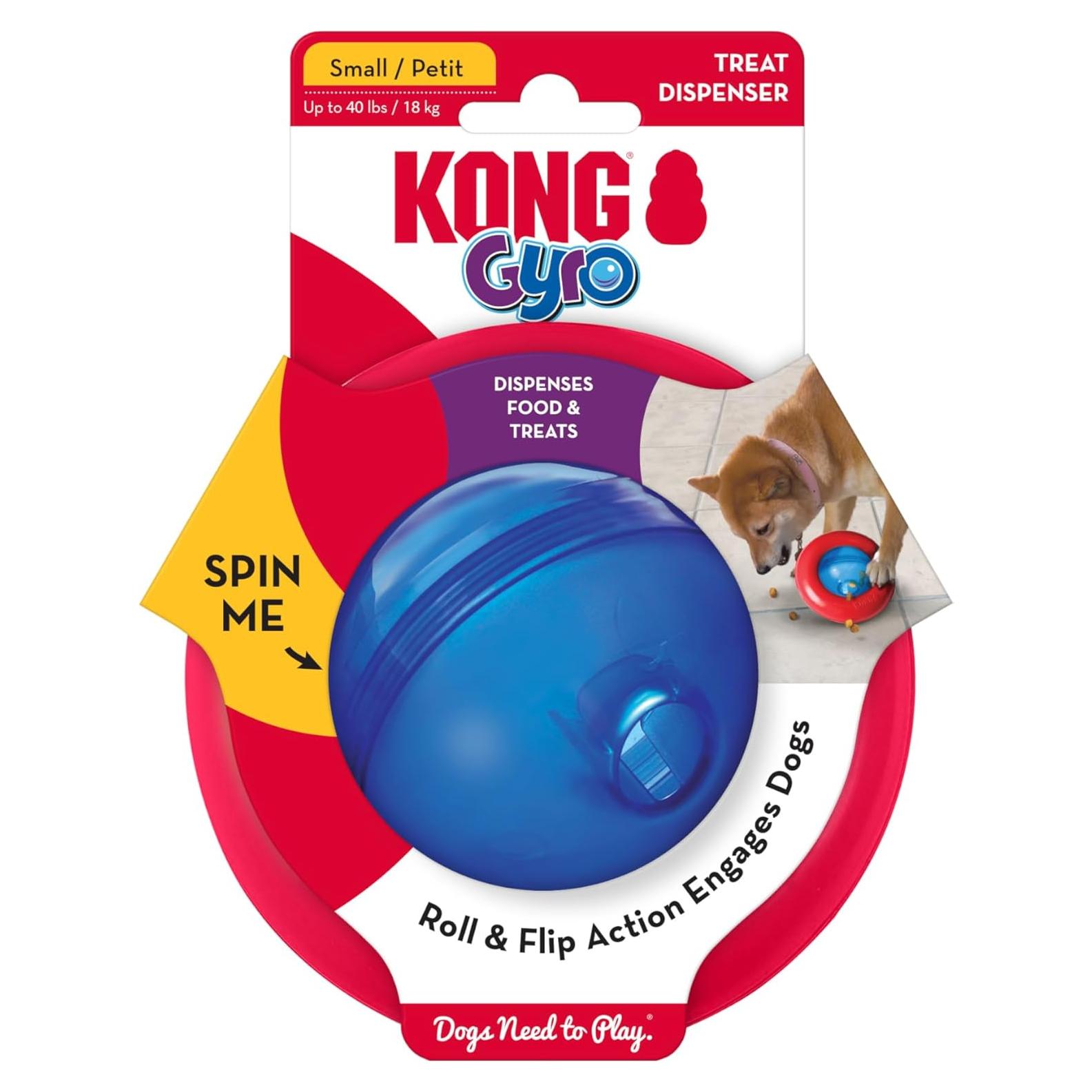 KONG Gyro - Juguete Interactivo para Perros Pequeños 140g