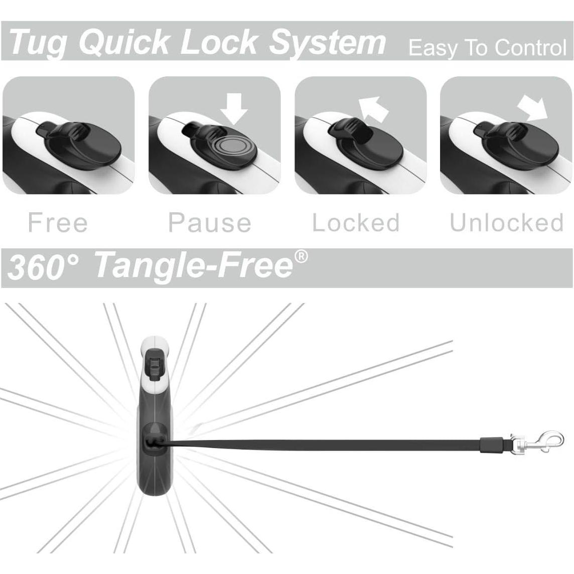 Correa Retráctil para Perros Tug 4.88 m Nylon Antideslizante