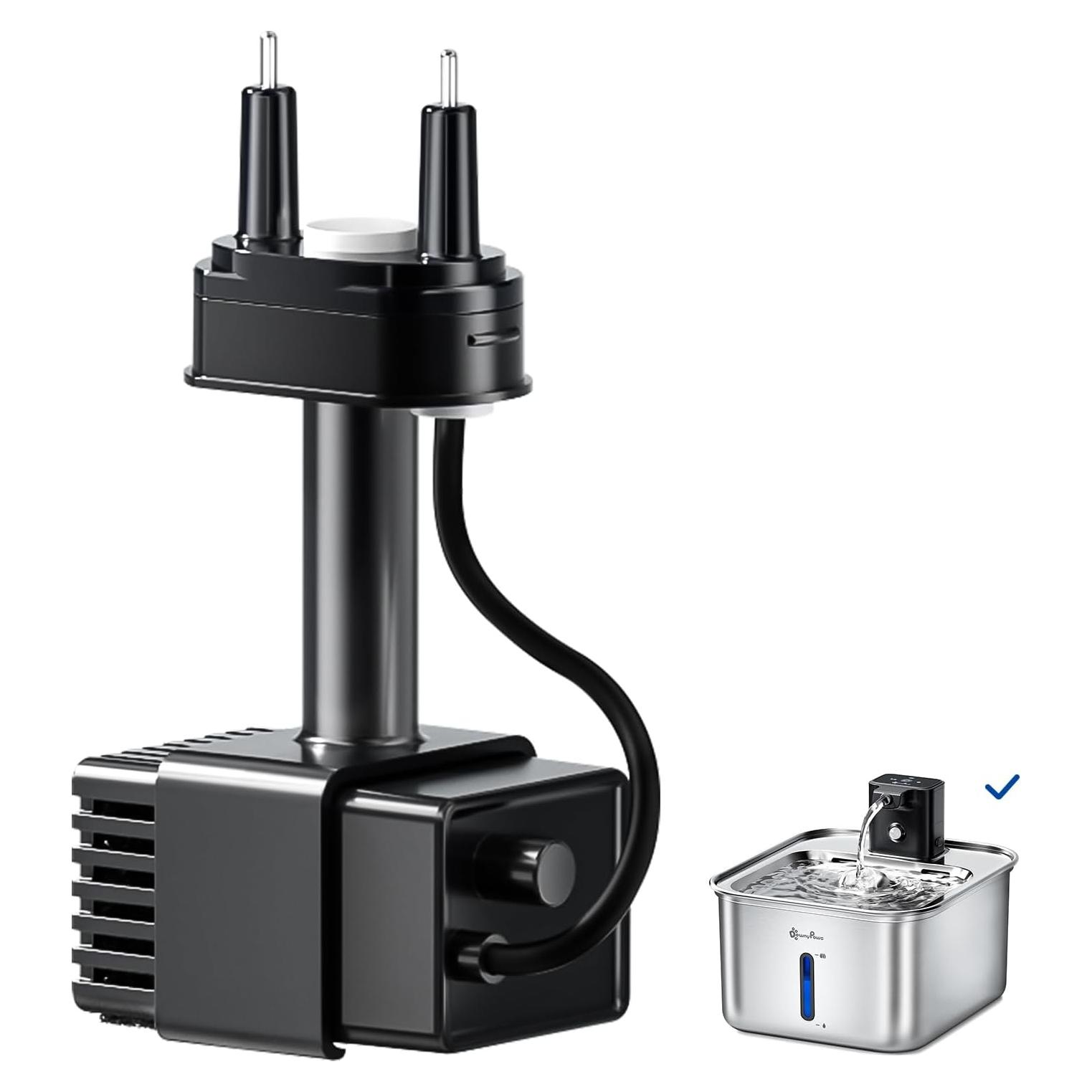 Bomba de Agua DownyPaws Negra para Fuente Gato DPWFP6SS