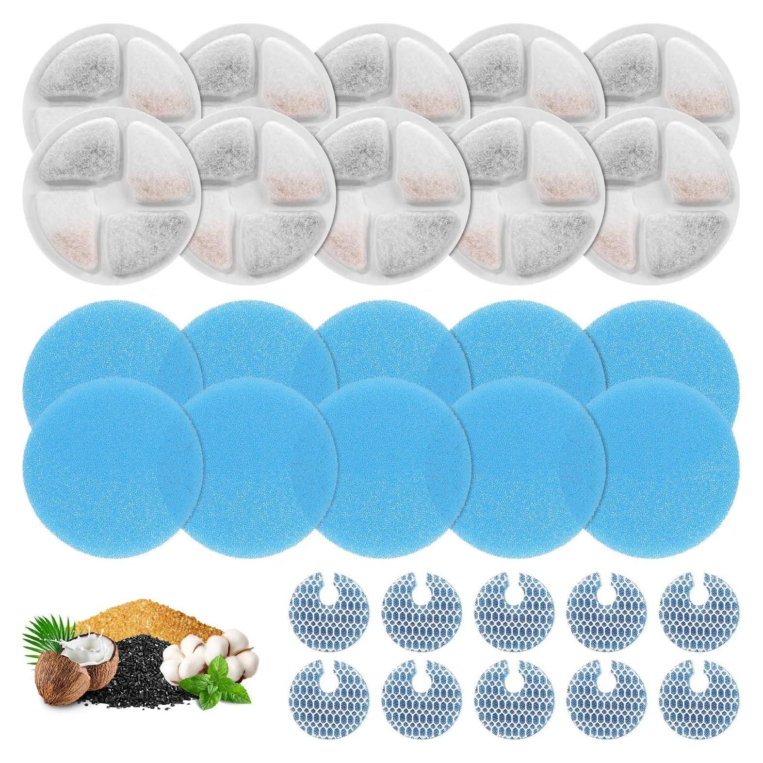 Filtros de Agua para Fuente de Gato ZEKIRY - Paquete de 10