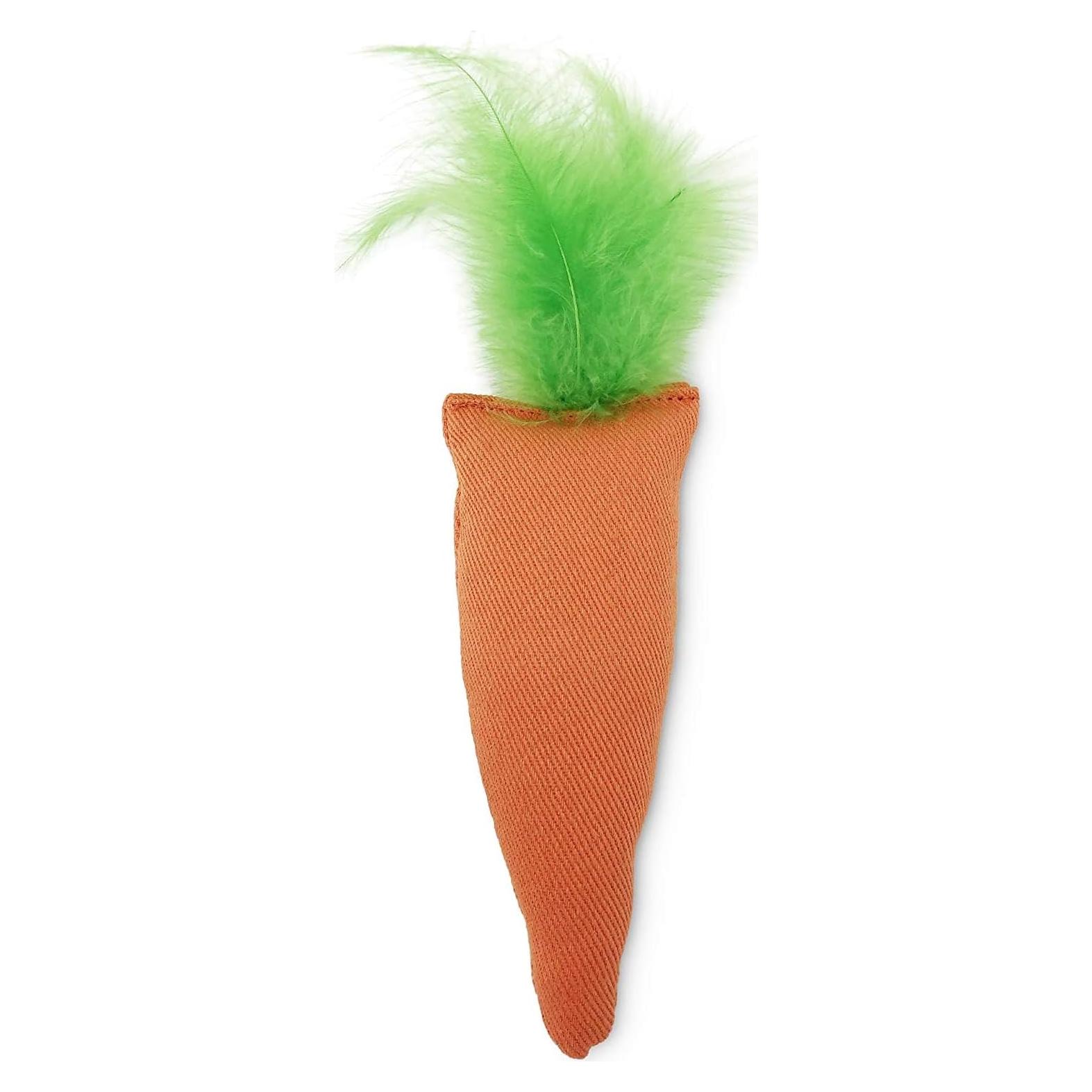 Juguete para Gato OurPets Zanahoria Relleno de Hierba Gatera