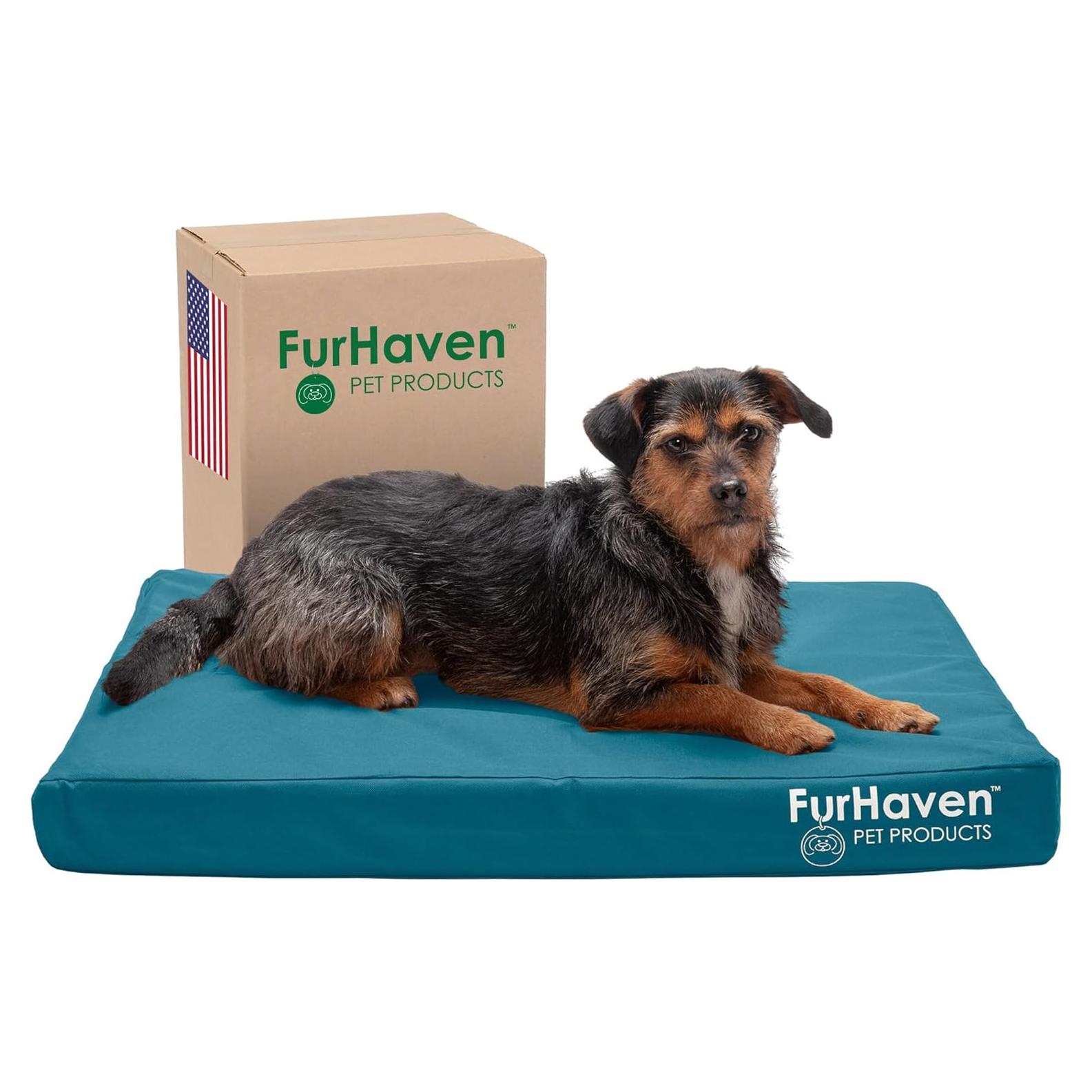 Cama para Perros Furhaven Mediana con Gel Refrigerante 76x51cm