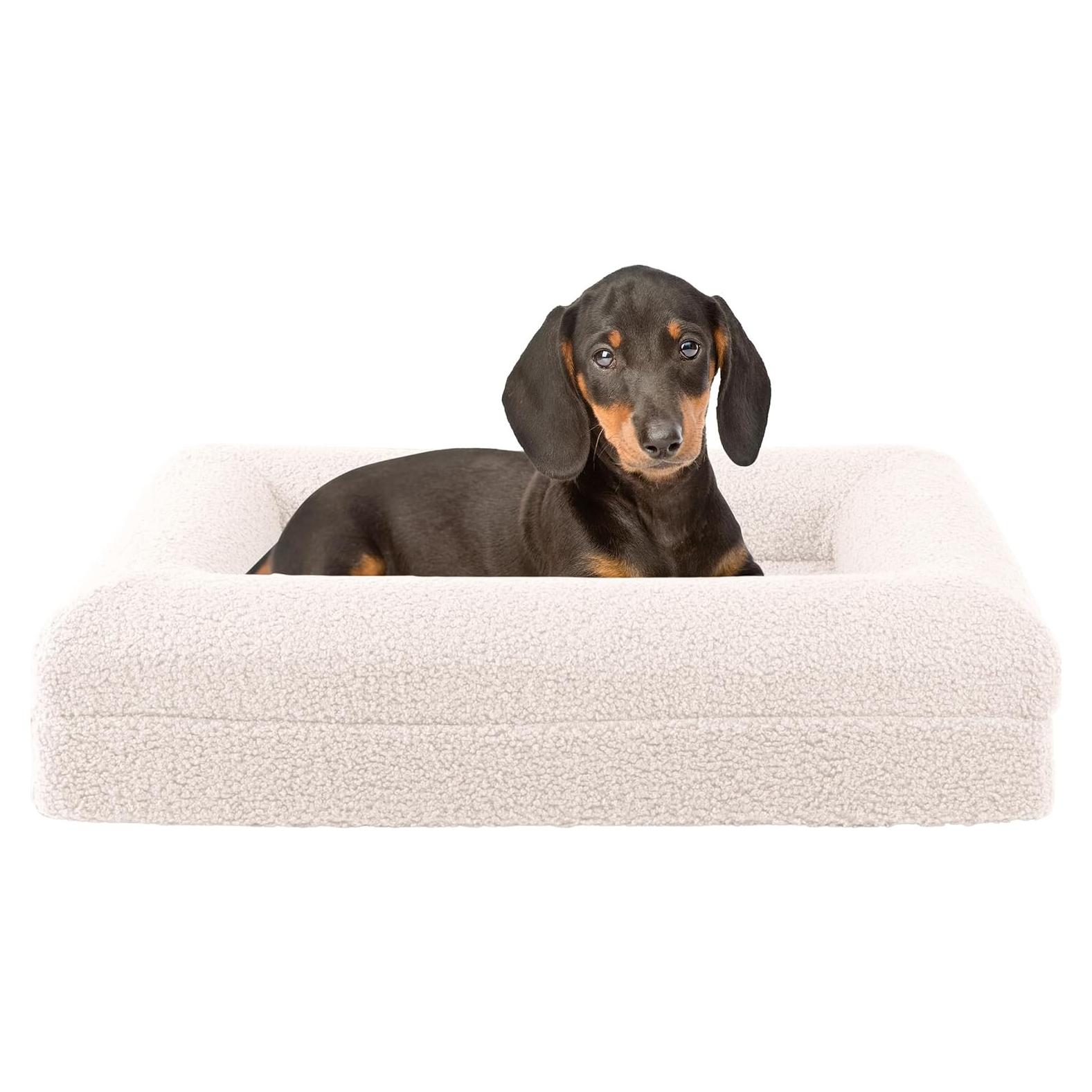 Cama Ortopédica para Perros Pequeños PETMAKER 66cm Crema