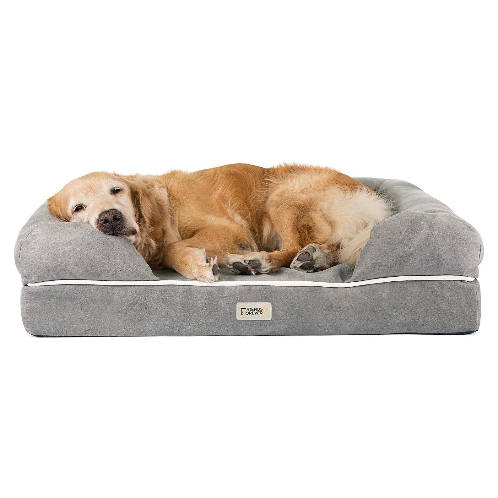 Cama Ortopédica para Perros X-Large Friends Forever Gris