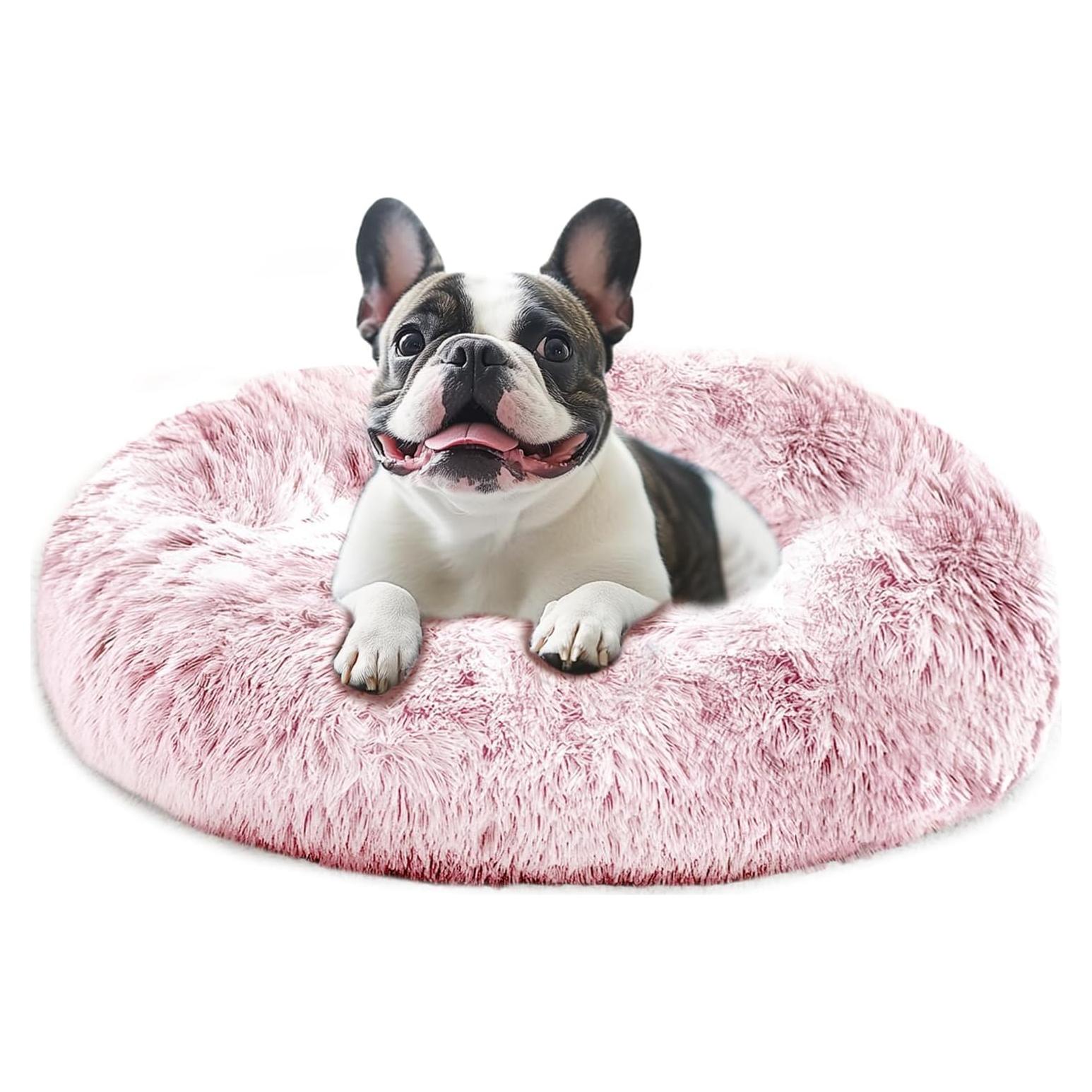 Cama para Perros JOLLYVOGUE 68.58 cm Rosa Humo Antideslizante