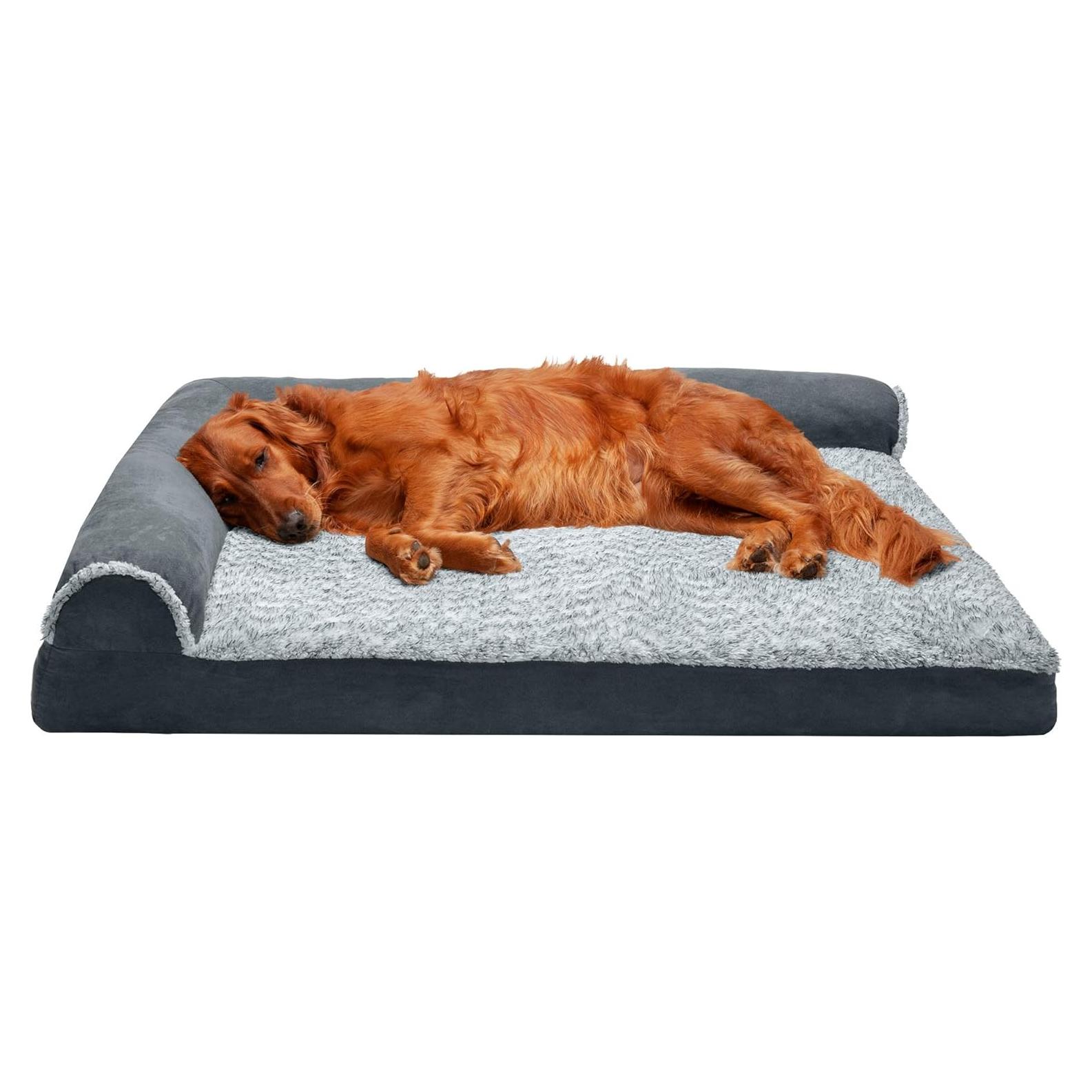 Cama de Perro Jumbo Furhaven Espuma Viscoelástica 112x89cm