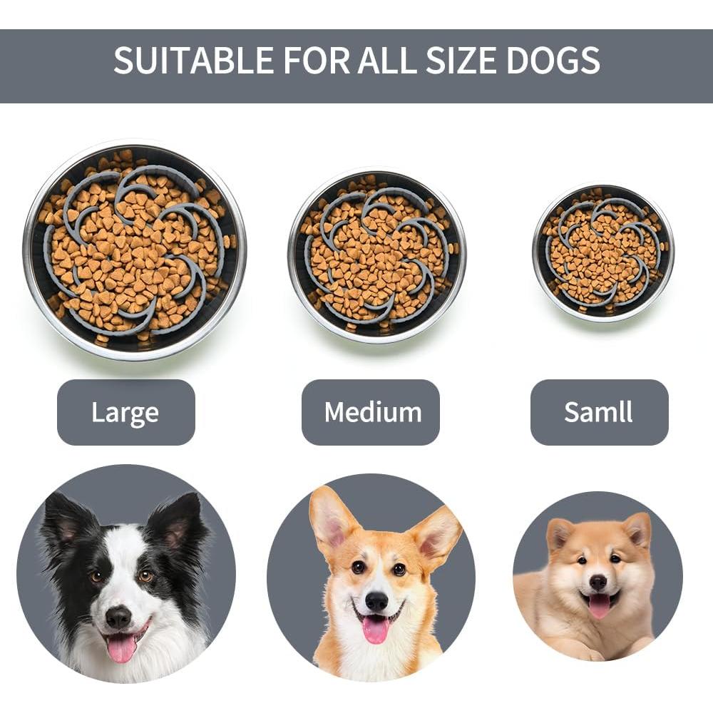 Inserto de Alimentación Lenta para Perros XIAOZHIHUI Gris 17.5cm