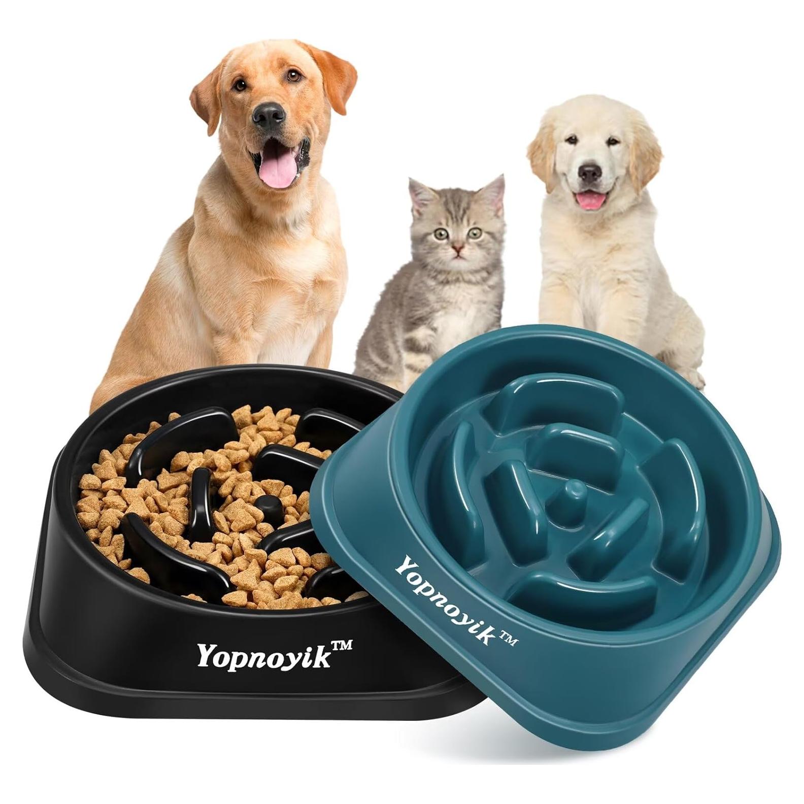 Cuencos de Alimentación Lenta Yopnoyik para Perros y Gatos