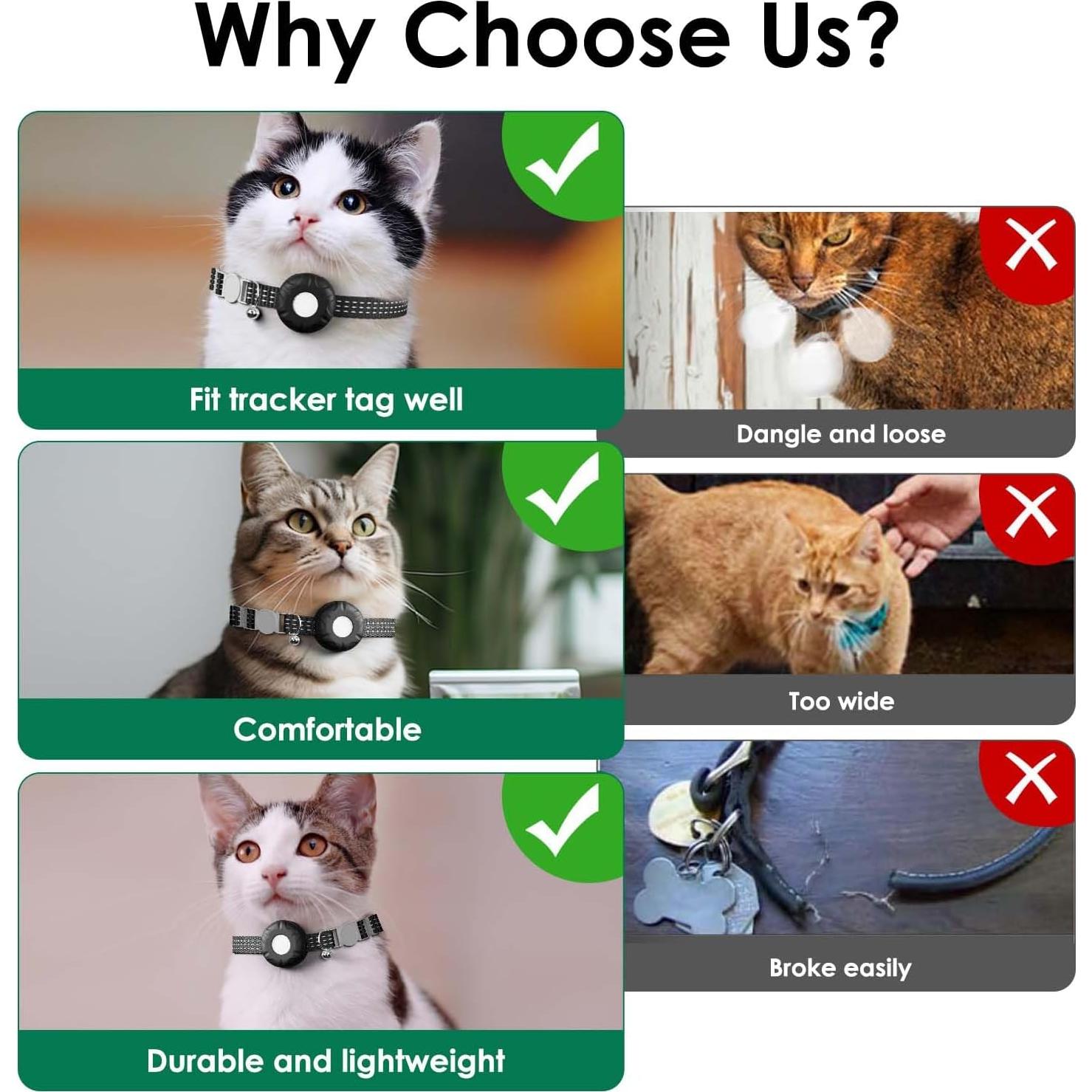 Rastreador GPS para Gatos ZFSJTAG, Impermeable, Sin Cuota Mensual