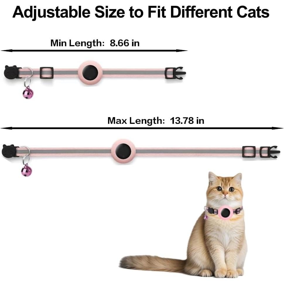 Collar para Gato GPS YGHFC Rosa Impermeable Sin Suscripción