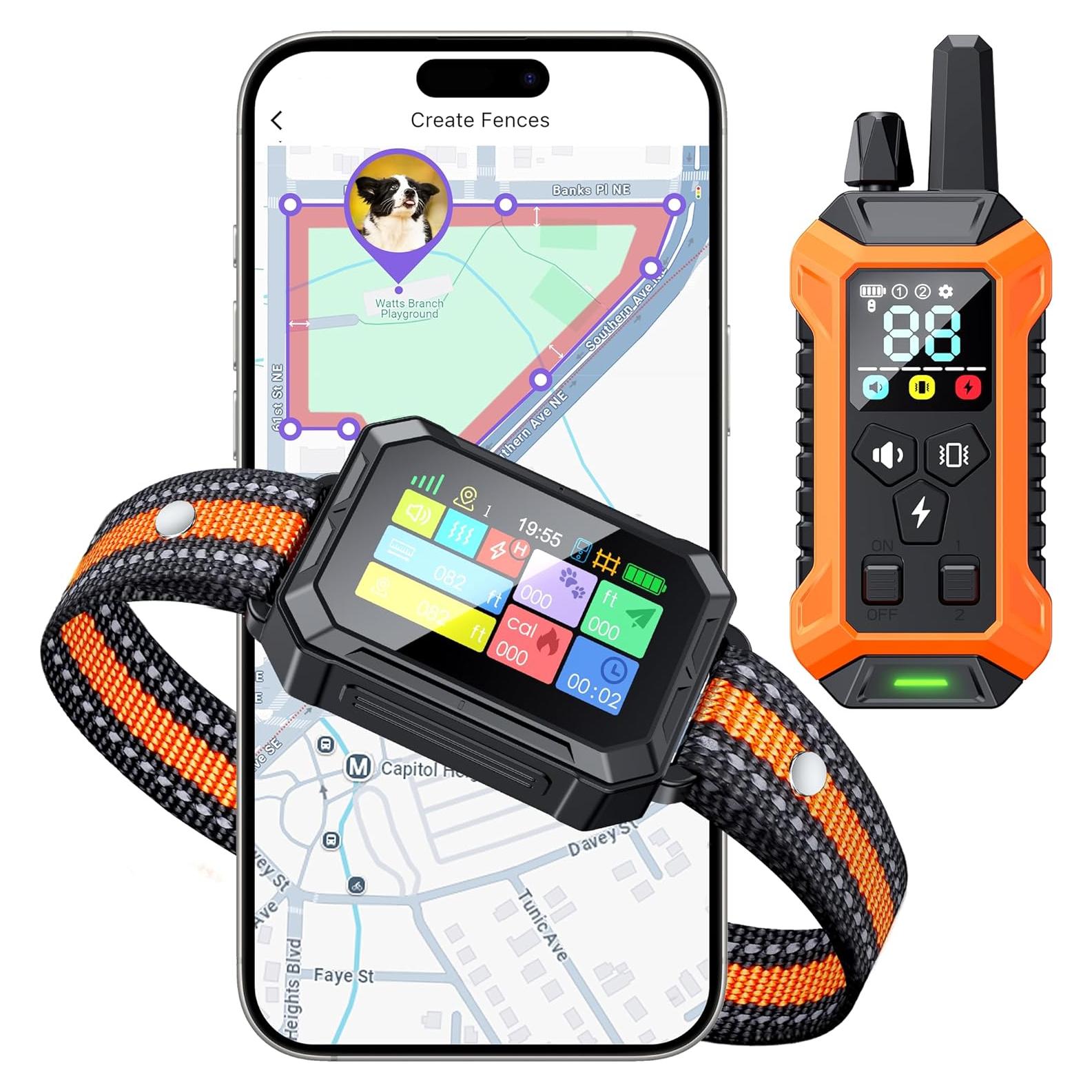 Sistema de Cerca Inalámbrica GPS Meowant para Perros 4.5-54 kg