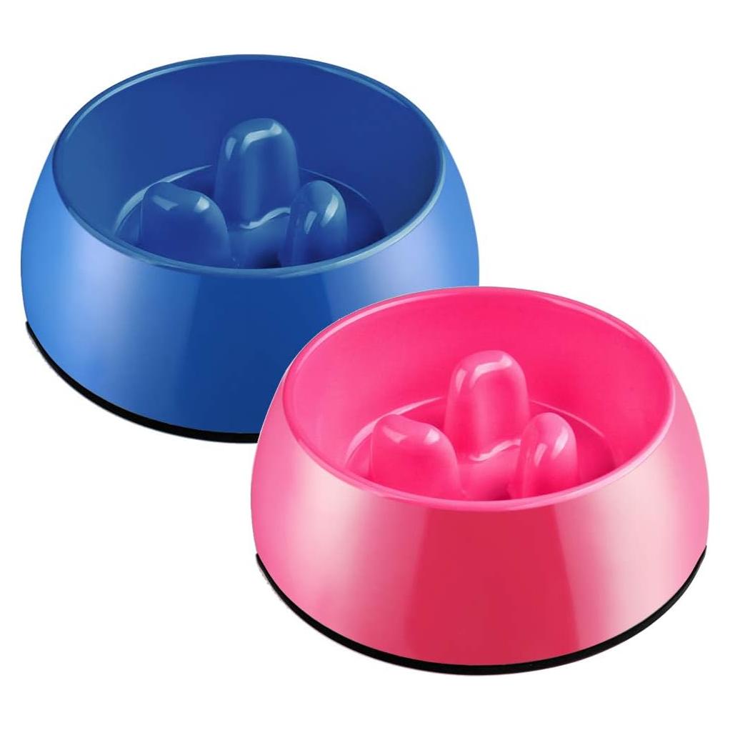 Tazón de Comida Lenta Flexzion 600ML Antideslizante para Perros