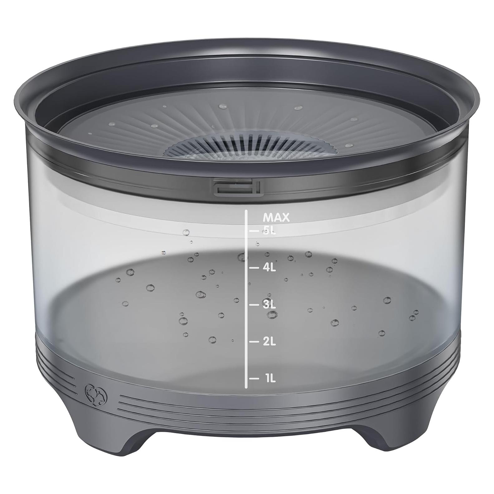 Cuenco de Agua para Perros UPSKY 5.5L Antideslizante