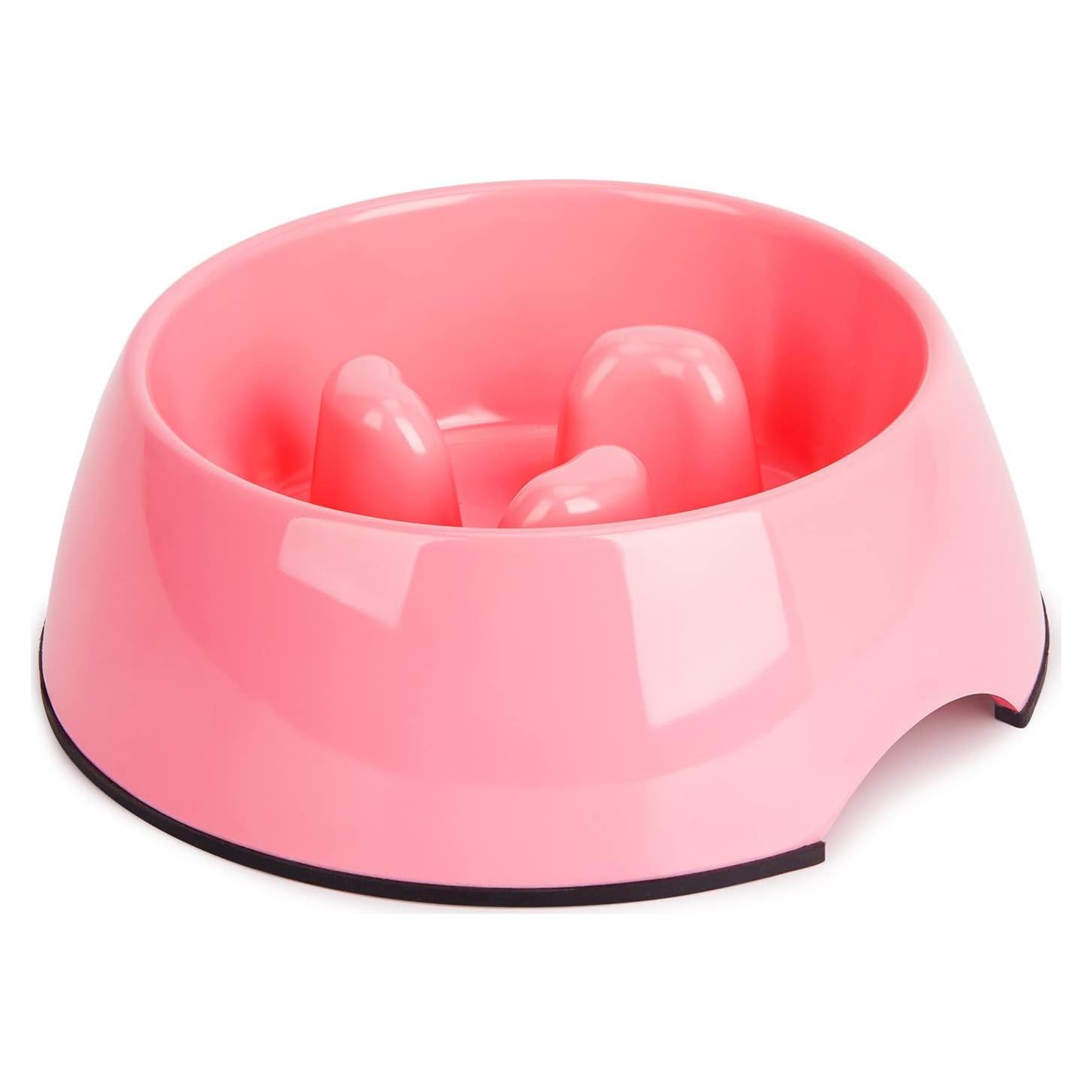 Cuenco Antideslizante de Alimentación Lenta SUPERDESIGN 14cm Rosa