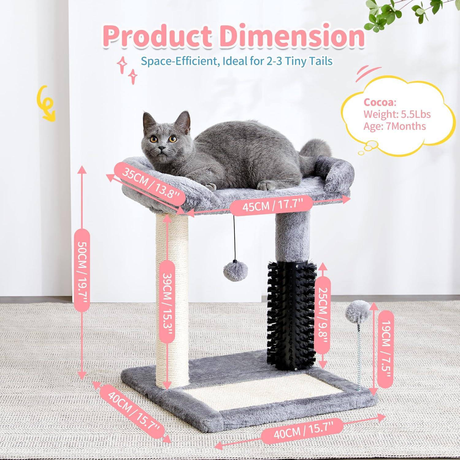 Torre para Gatos Pequeños Made4Pets 50.8 cm Rascador y Cama