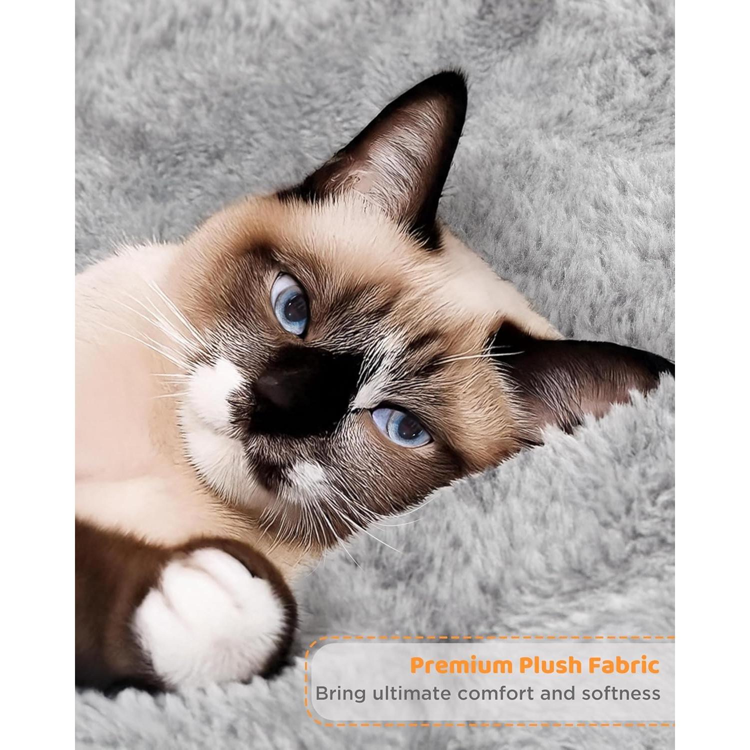 Árbol para Gatos Yaheetech 160 cm Gris Claro con Hamaca