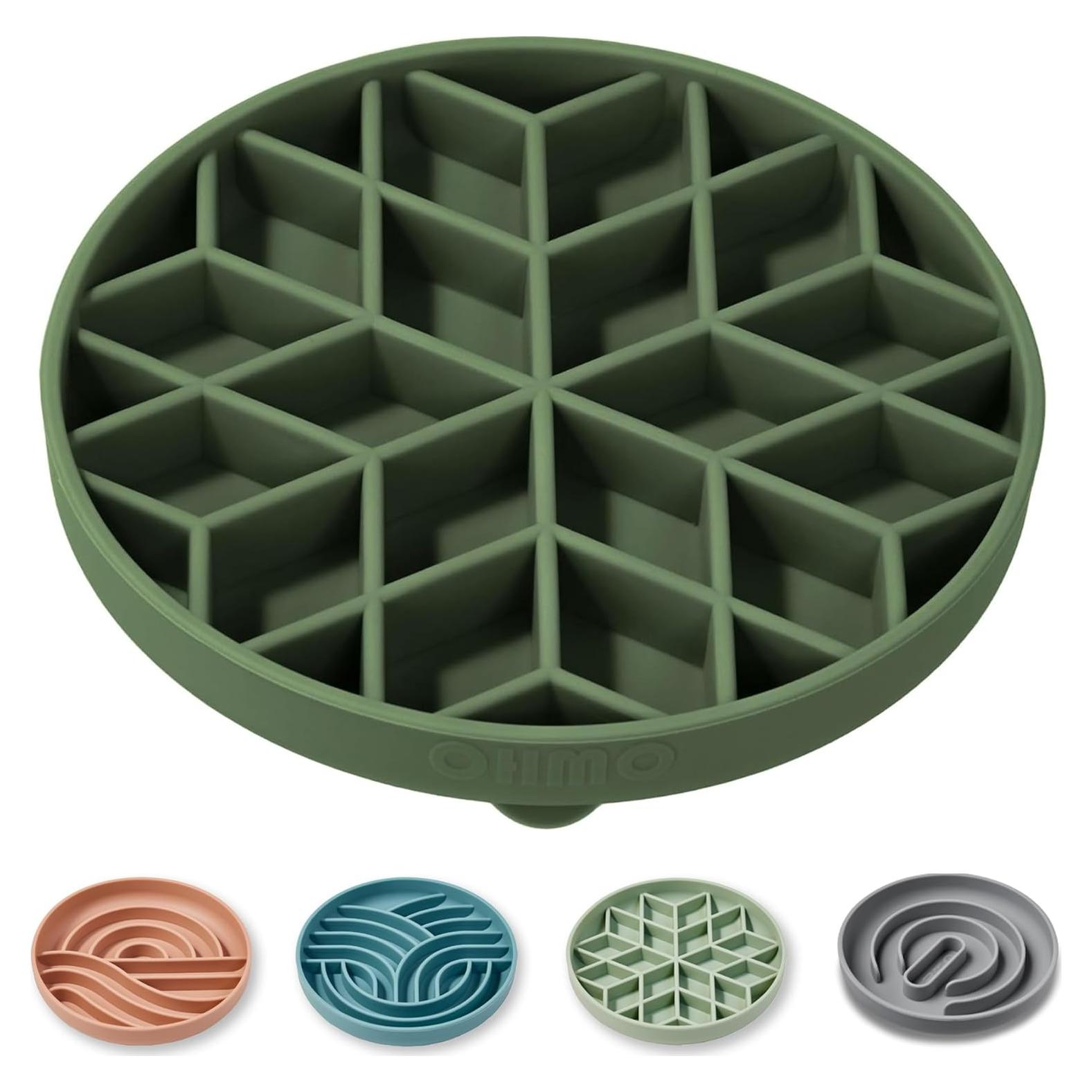 Cuenco Antideslizante para Perros y Gatos OHMO 15.24 cm Verde Camo