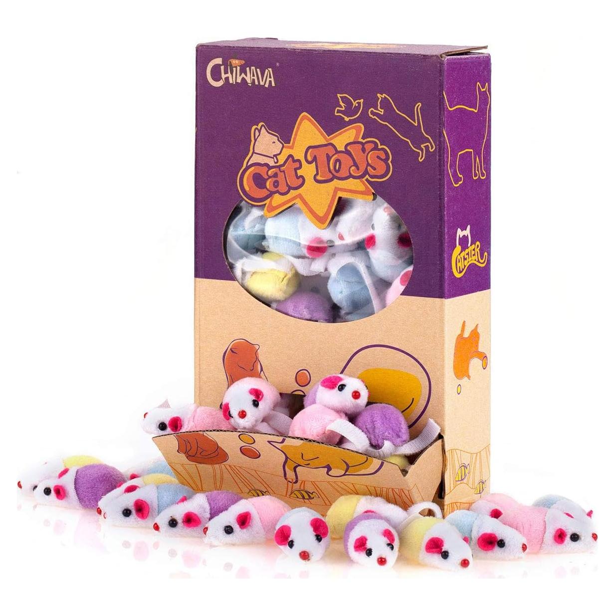 CHIWAWA Paquete de 36 Juguetes Interactivos para Gatos 4.5cm