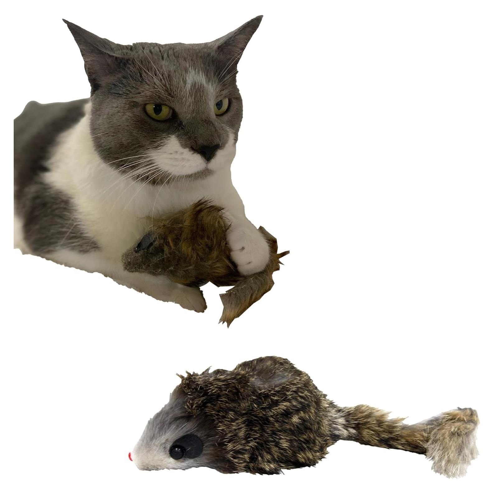 Ratón Gigante de Peluche SPOT Shaggy para Gatos - 21.6 cm