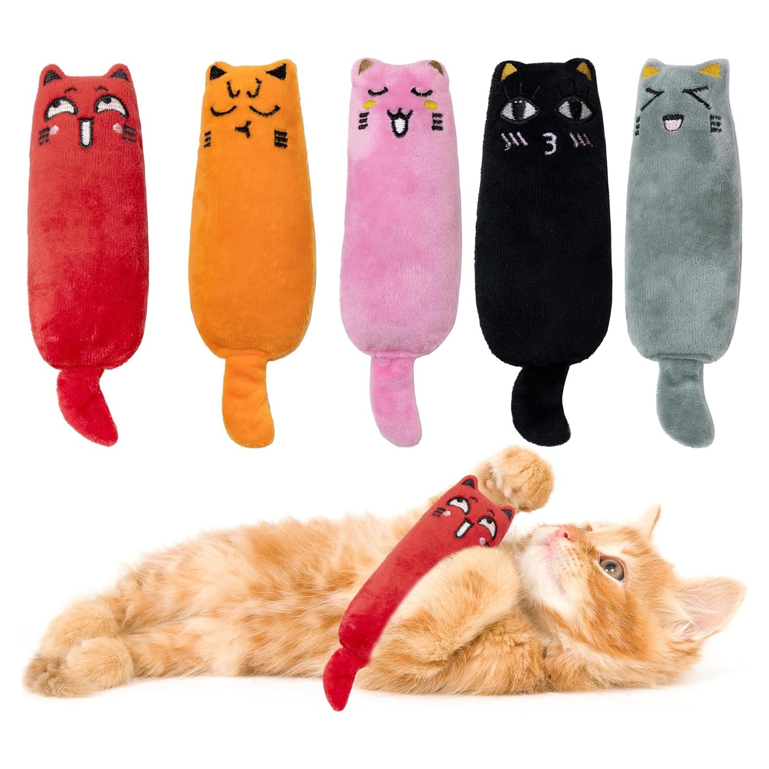 5 Juguetes para Gato Maiiu con Hierba Gatera - Diversión Segura