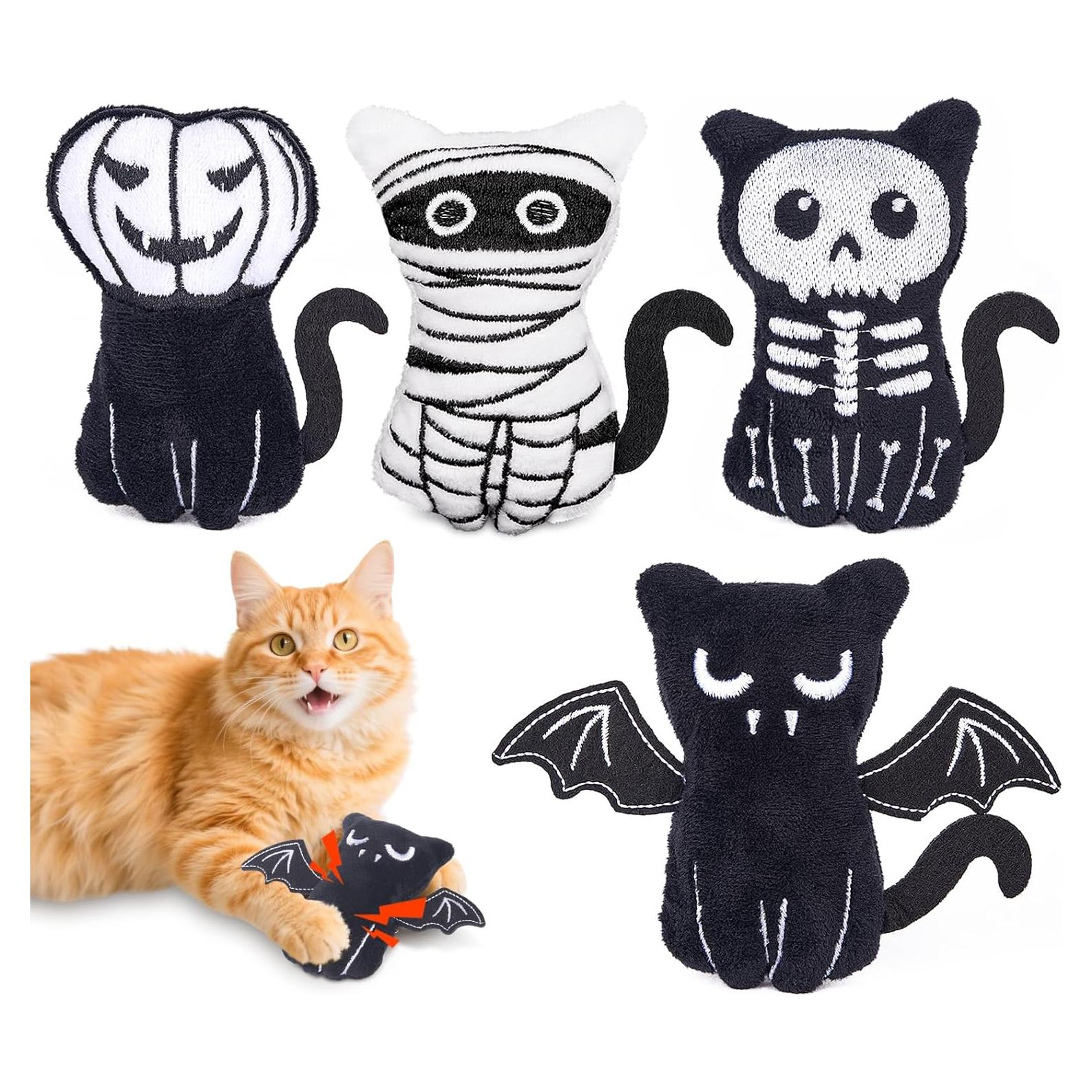 Juguetes para Gatos Retro Shaw 4 Piezas con Catnip 9.4 cm