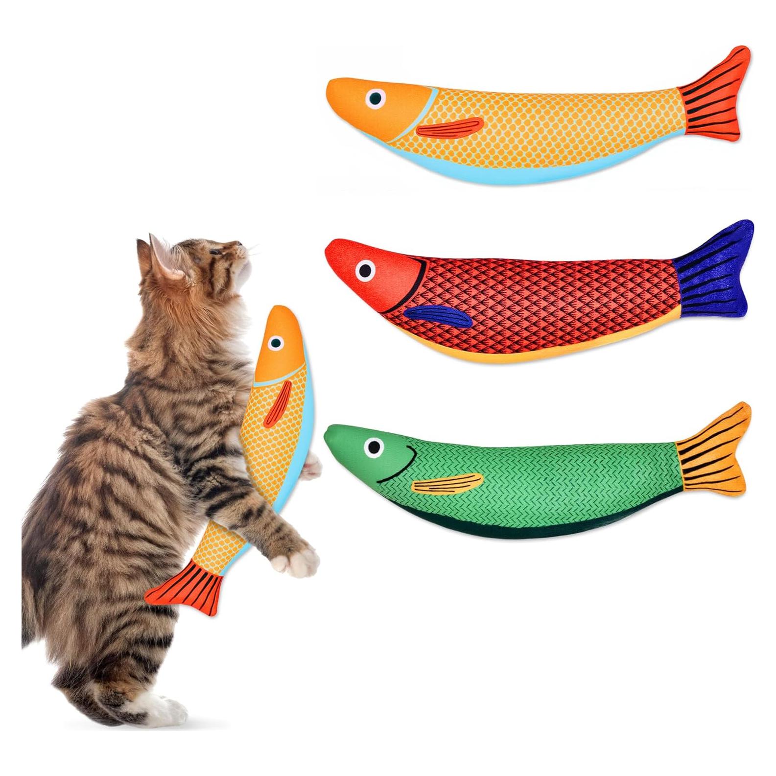 Juguetes Interactivos para Gatos PetPrana - 3 Piezas con Hierba Gatera