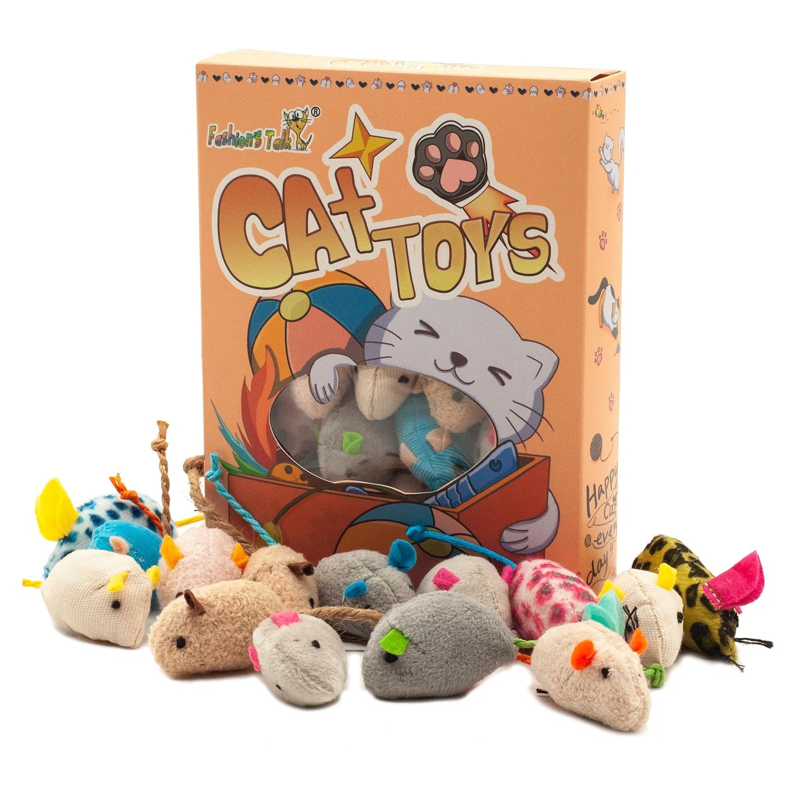 Juguetes para Gatos Fashion's Talk - 32 Ratones de Catnip