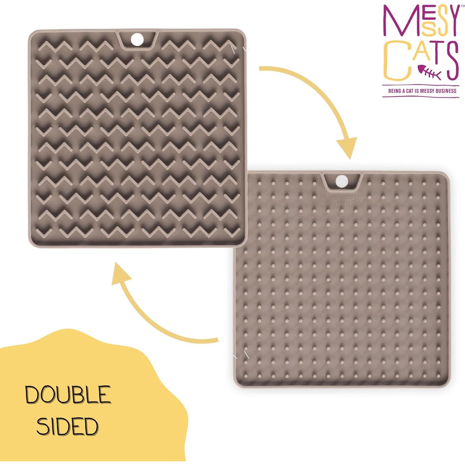 Tapete Interactivo de Silicona Messy Mutts 14x14 cm para Gatos y Perros
