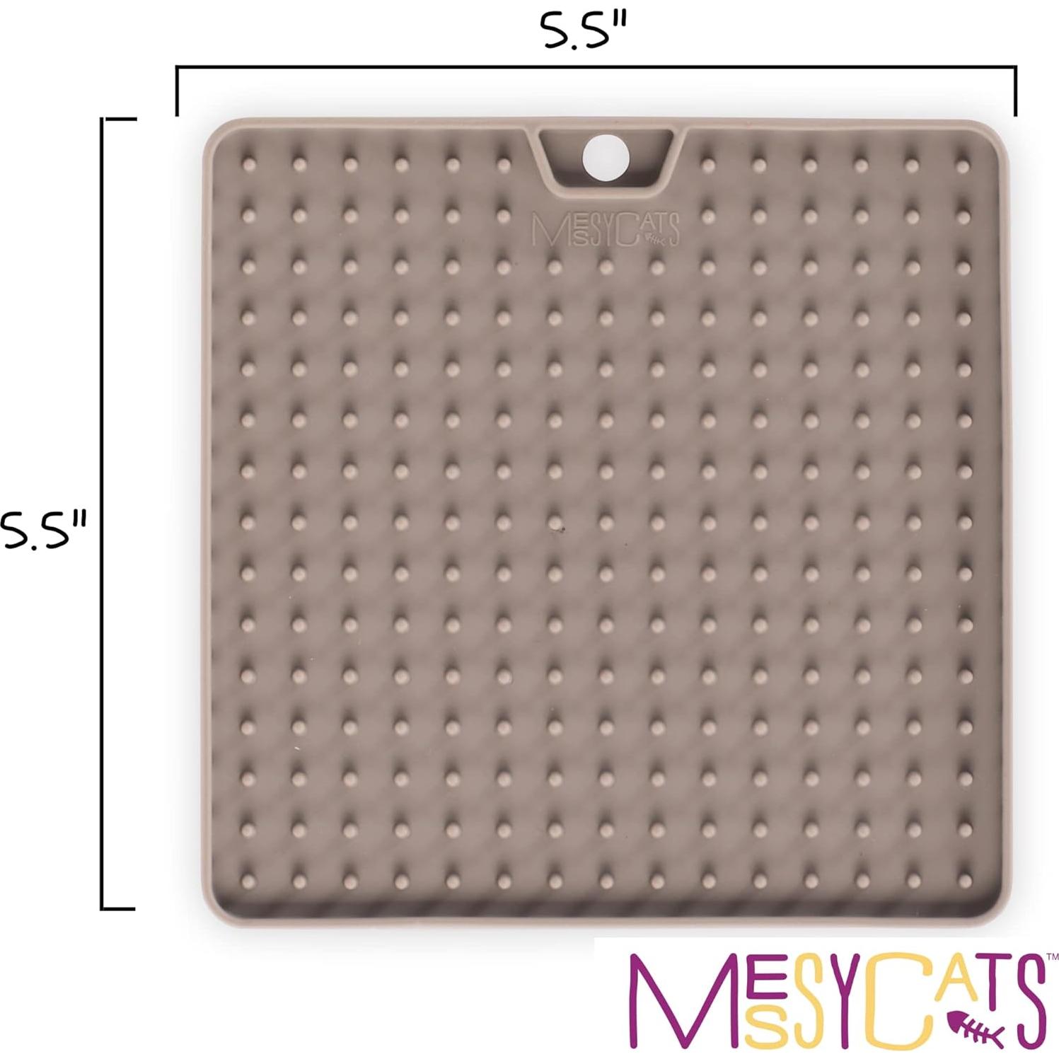 Tapete Interactivo de Silicona Messy Mutts 14x14 cm para Gatos y Perros