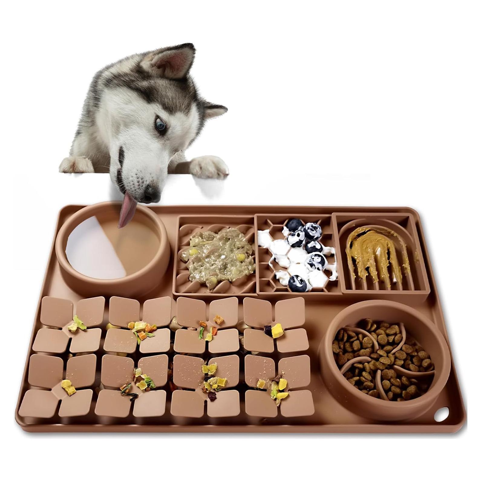 Alfombra de Olfateo 4 en 1 OurMiao XL Marrón - Alimentación Lenta