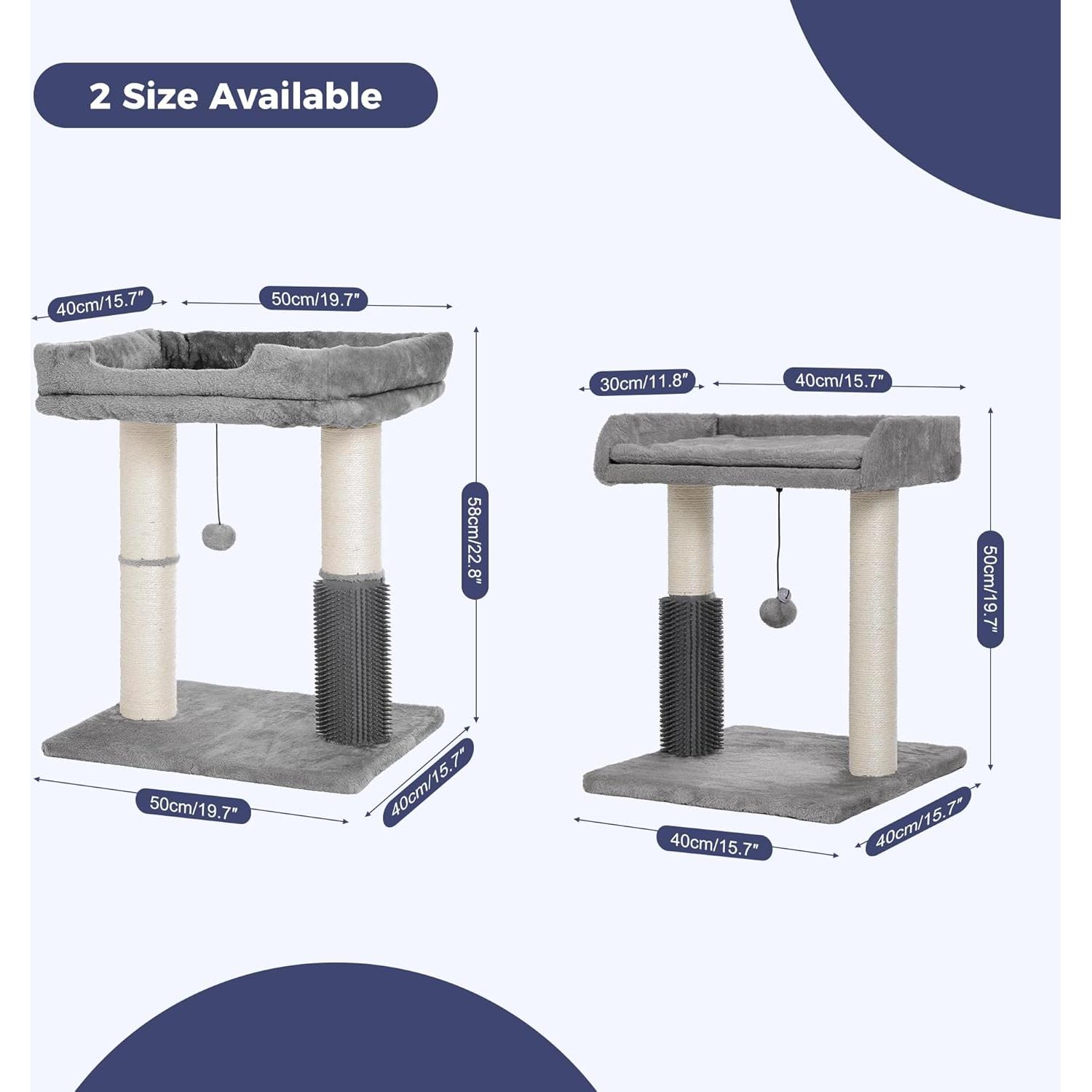 Torre Rascador para Gatos Pawfessor Grande Gris 50.8x39.9 cm