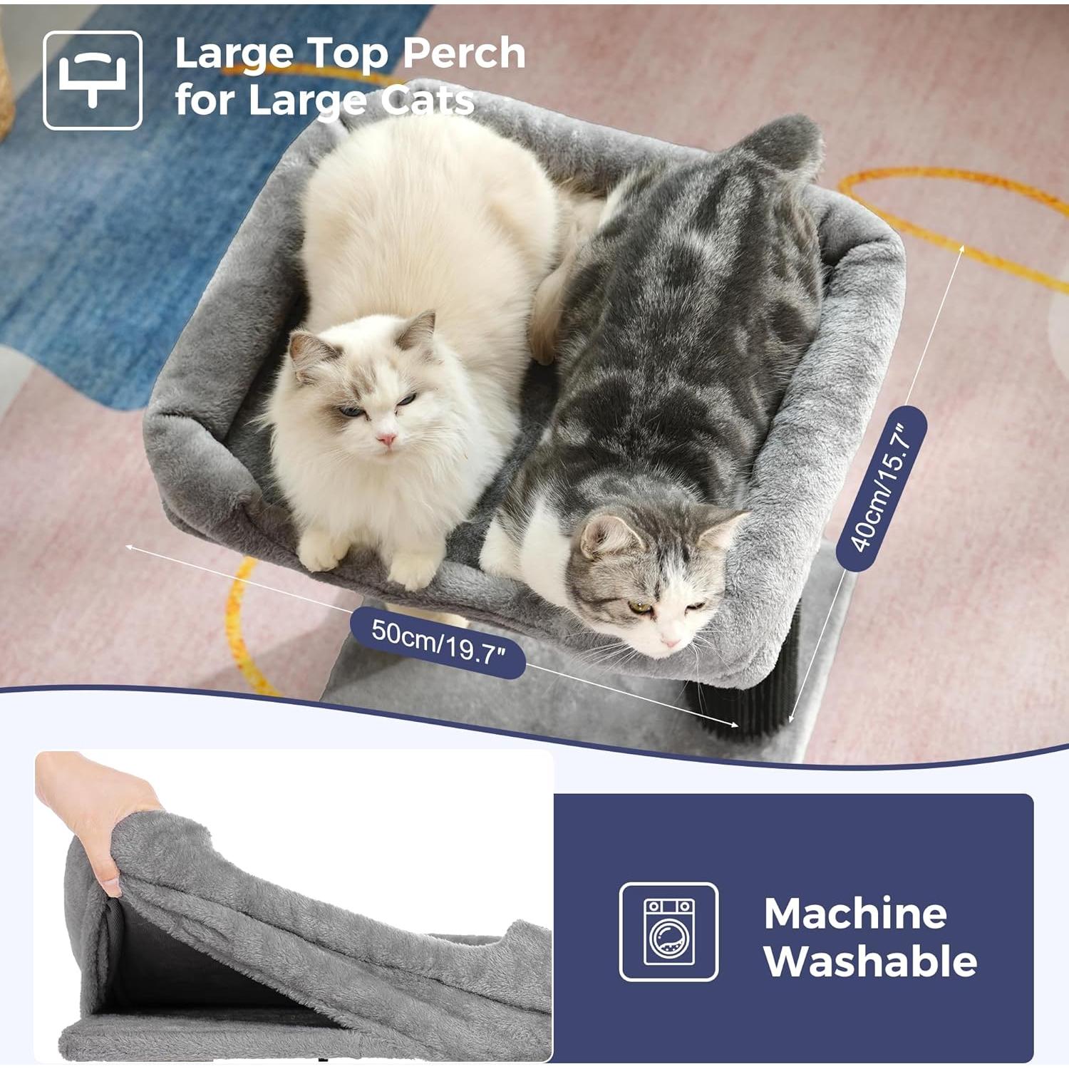 Torre Rascador para Gatos Pawfessor Grande Gris 50.8x39.9 cm