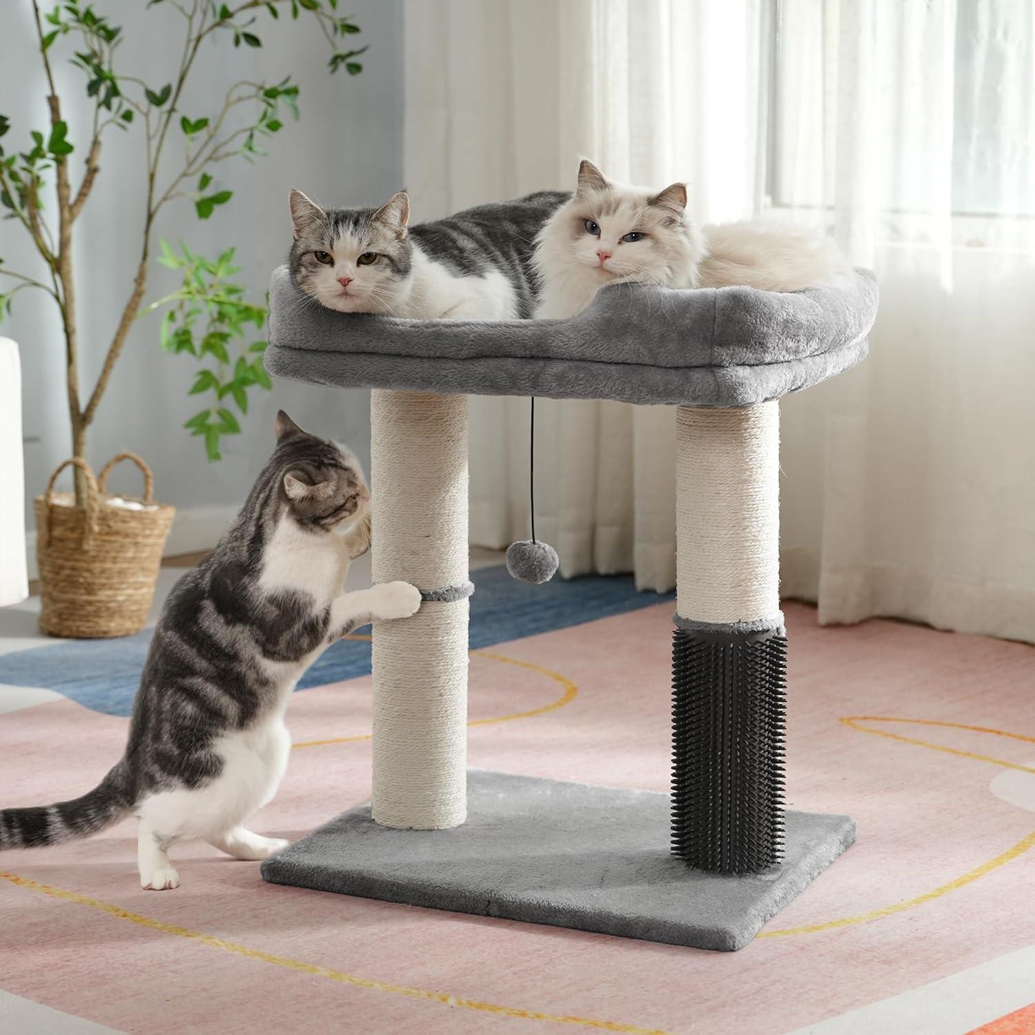 Torre Rascador para Gatos Pawfessor Grande Gris 50.8x39.9 cm