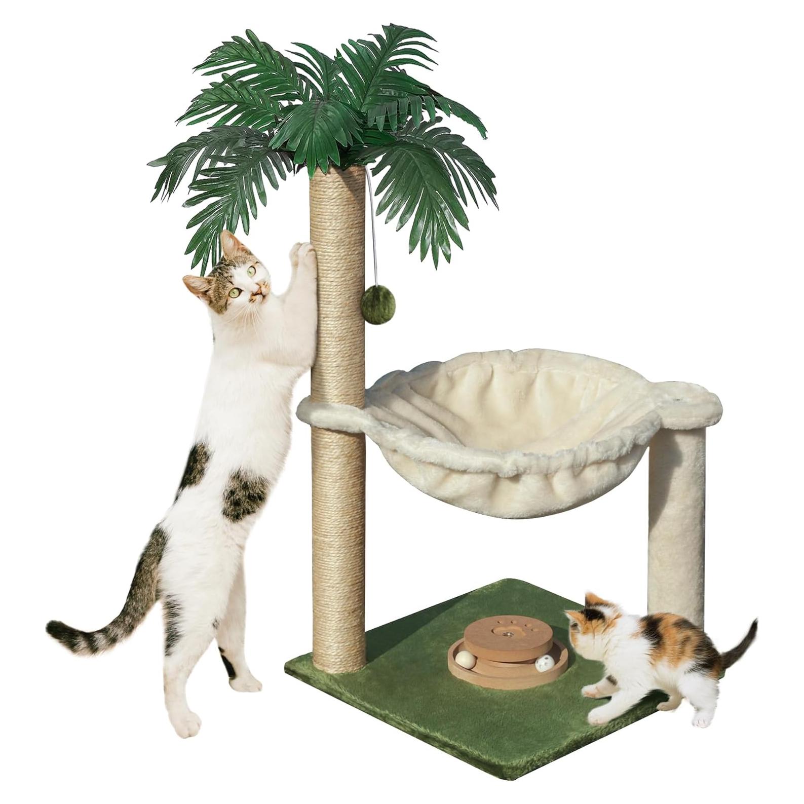 Rascador para Gatos Fantasreen con Hamaca 84 cm y Juguetes