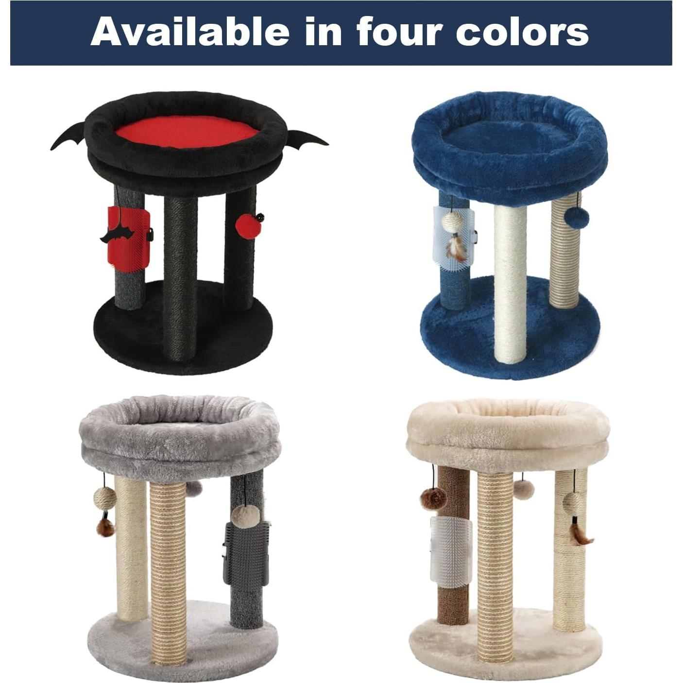 Árbol Rascador para Gatos MECOOL MC22TPT3 Azul 4 en 1