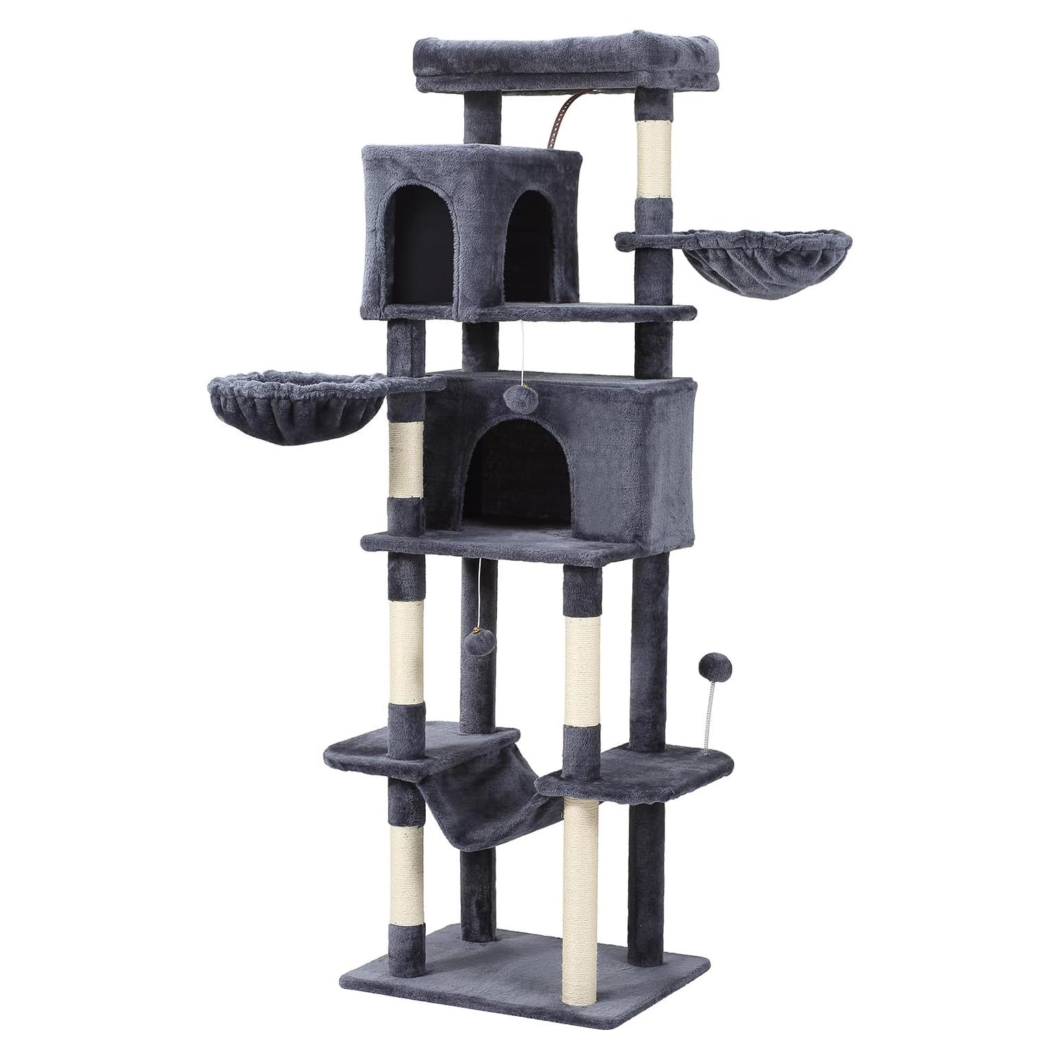 Árbol para Gatos LETKIND 70 cm con Hamaca y Rascador