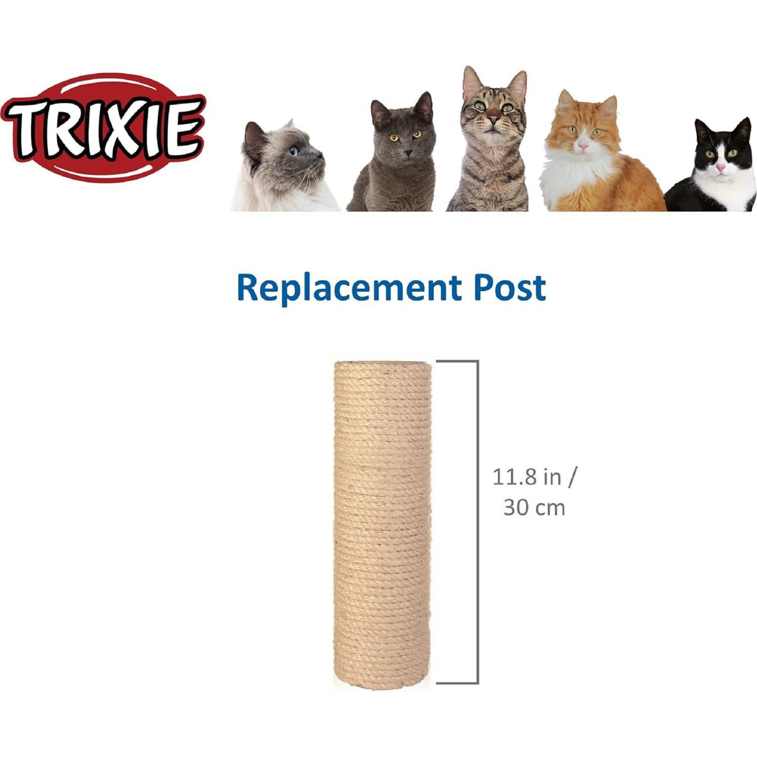 Poste de Rascado Trixie 9x30 cm para Gatos - Sisal Resistente