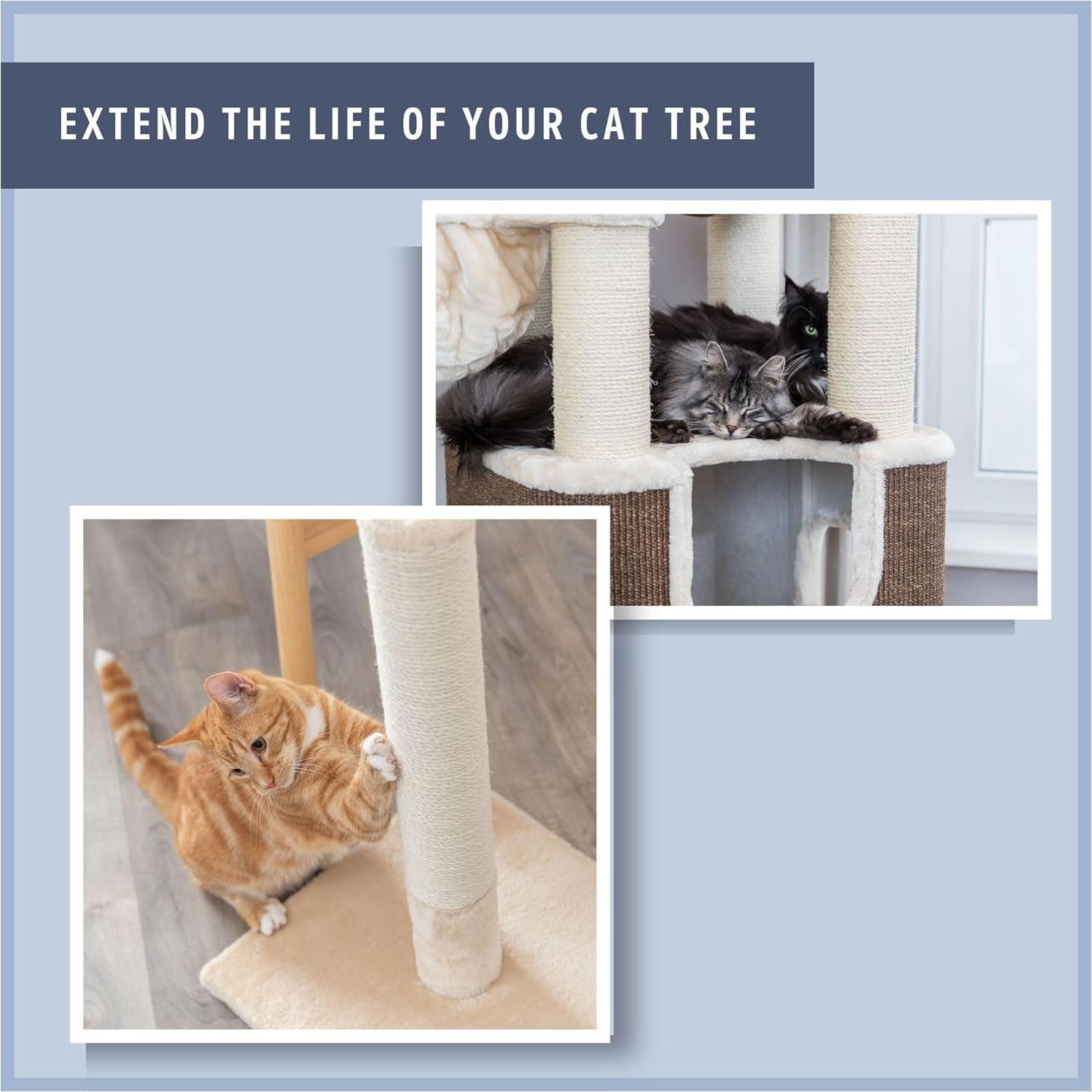 Poste de Rascado Trixie 9x30 cm para Gatos - Sisal Resistente