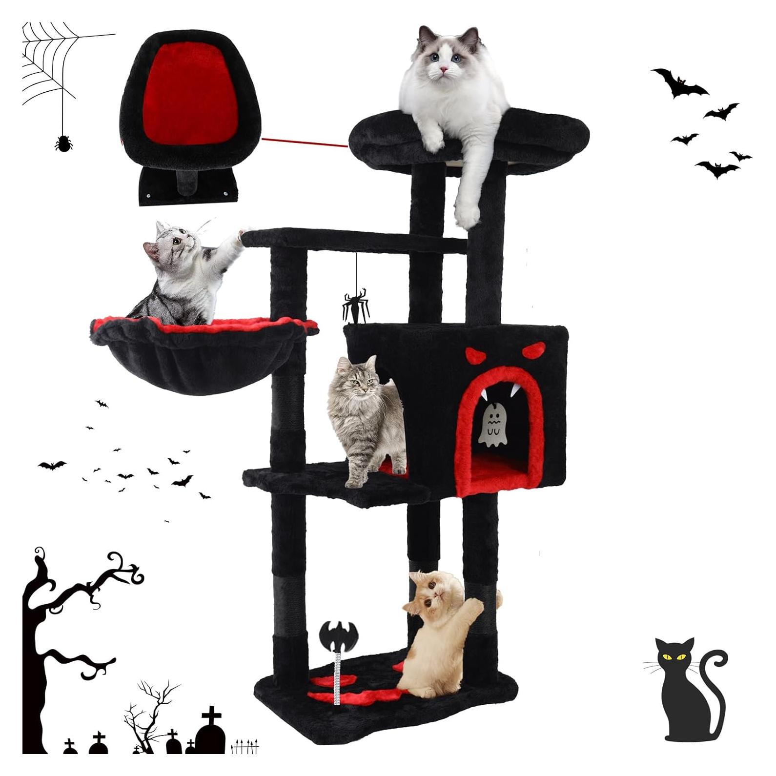 Árbol Gótico para Gatos Yungaspy 102.87 cm con Rascador