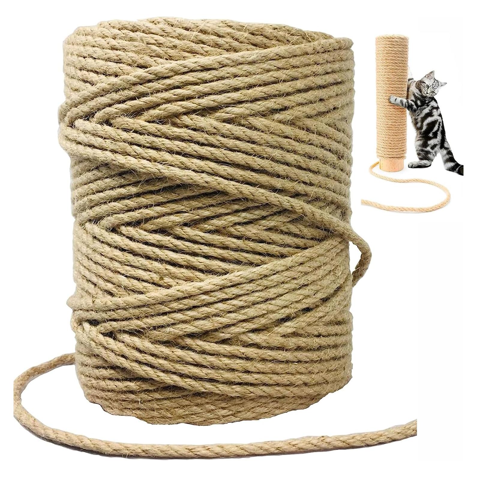 Cuerda de sisal 4mm x 50m para rascador de gatos SonQueen