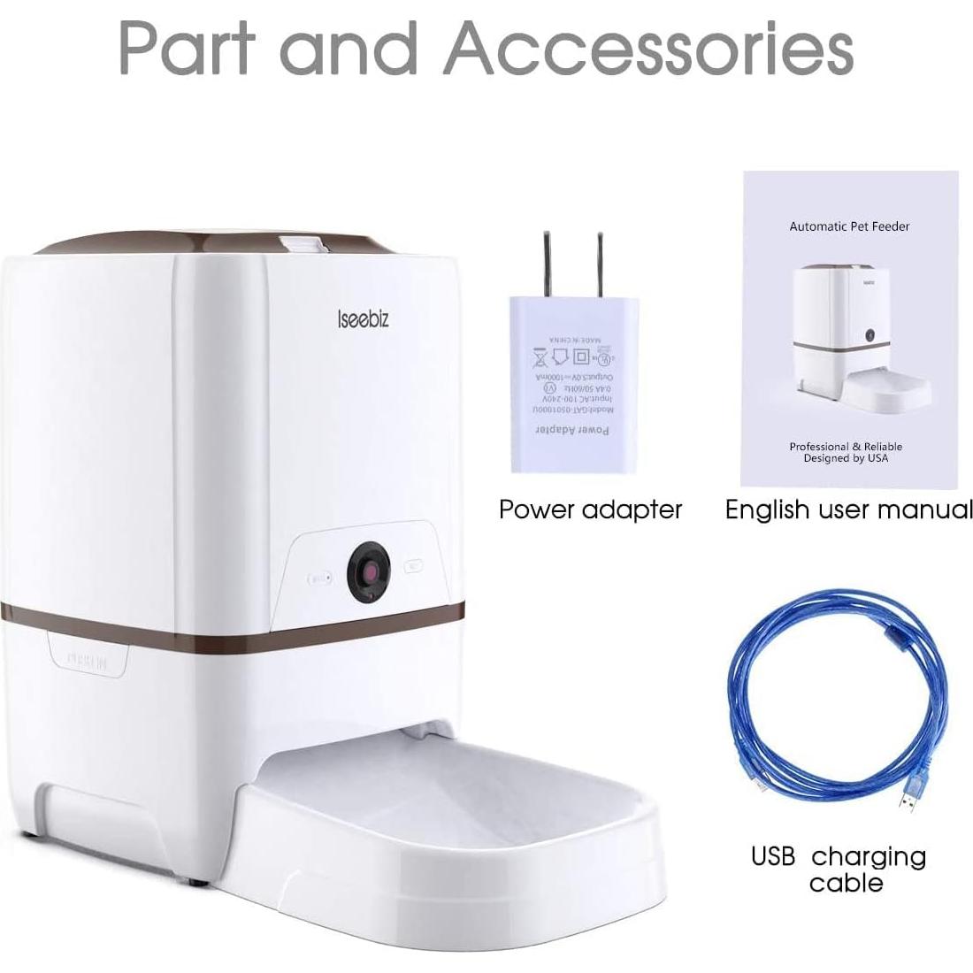 Comedero Automático Iseebiz 6L con Cámara y Control App